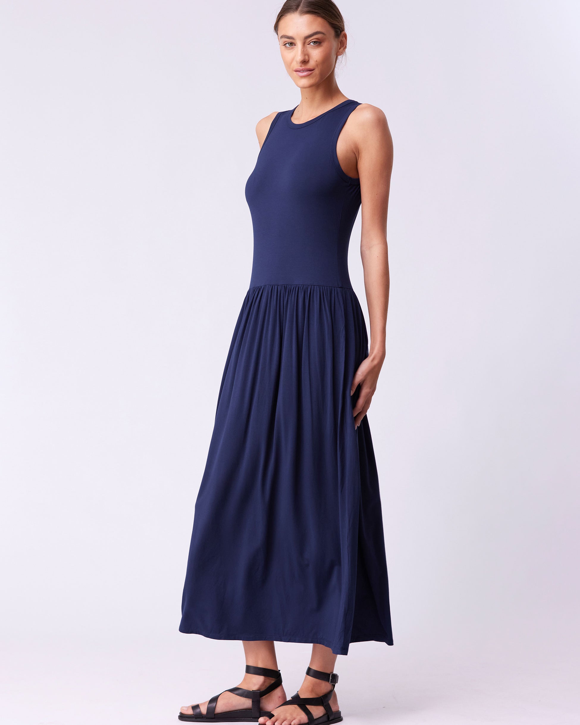 Essential Maxi Dress - Navy