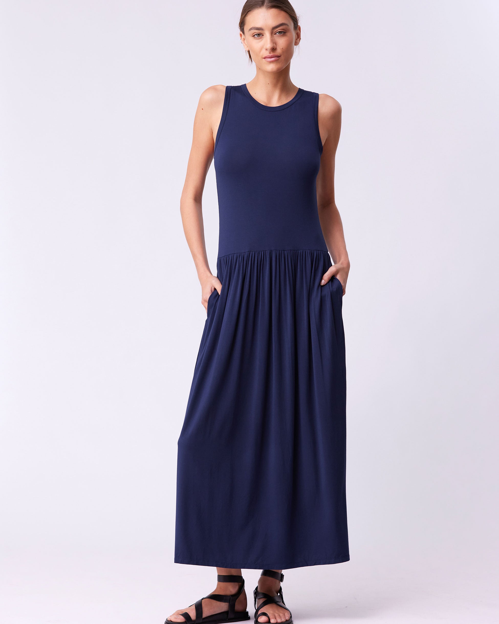 Essential Maxi Dress - Navy