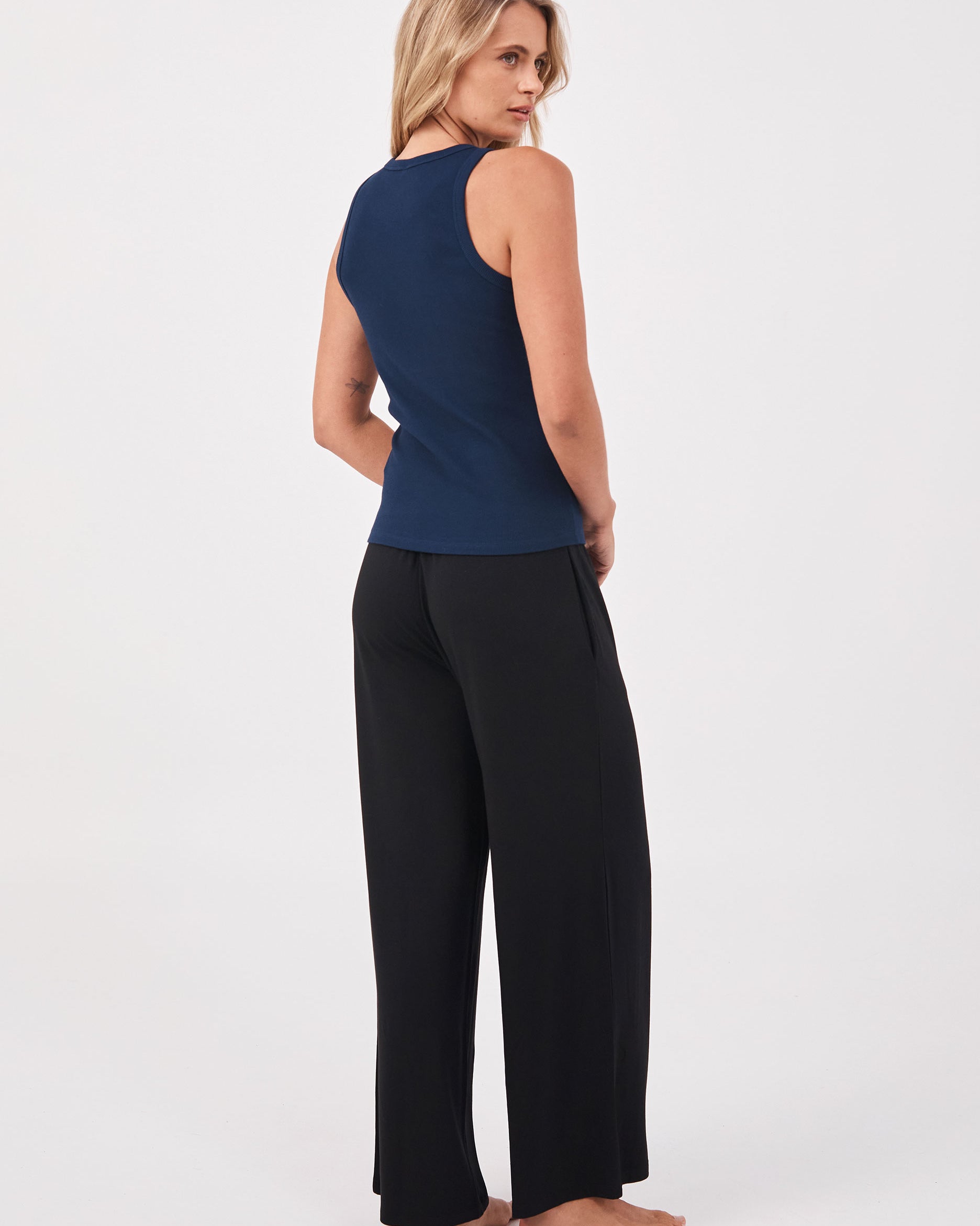 Classic Rib Tank - Navy