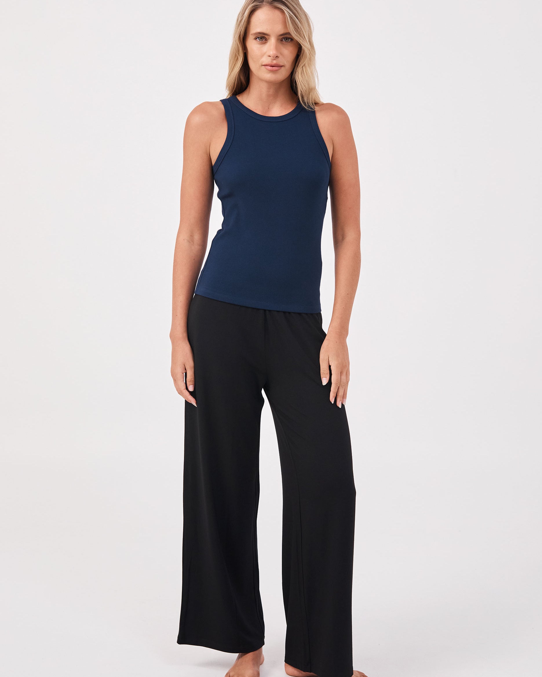 Classic Rib Tank - Navy