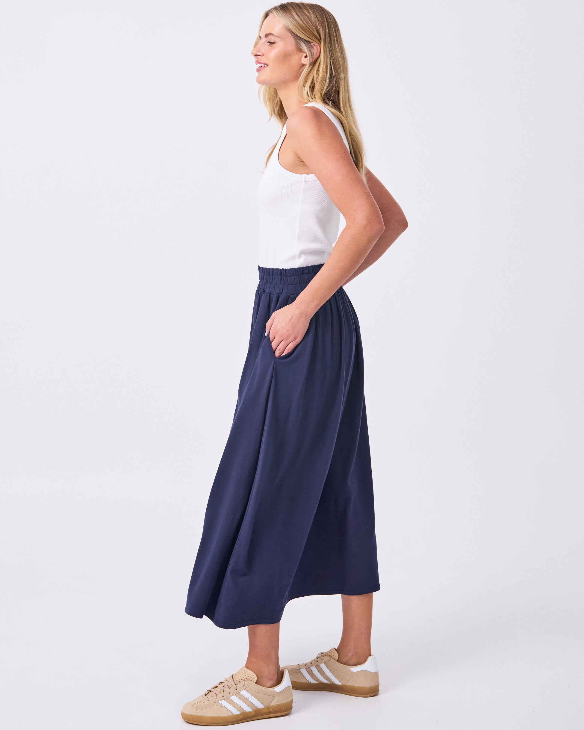 Circle Skirt - Navy