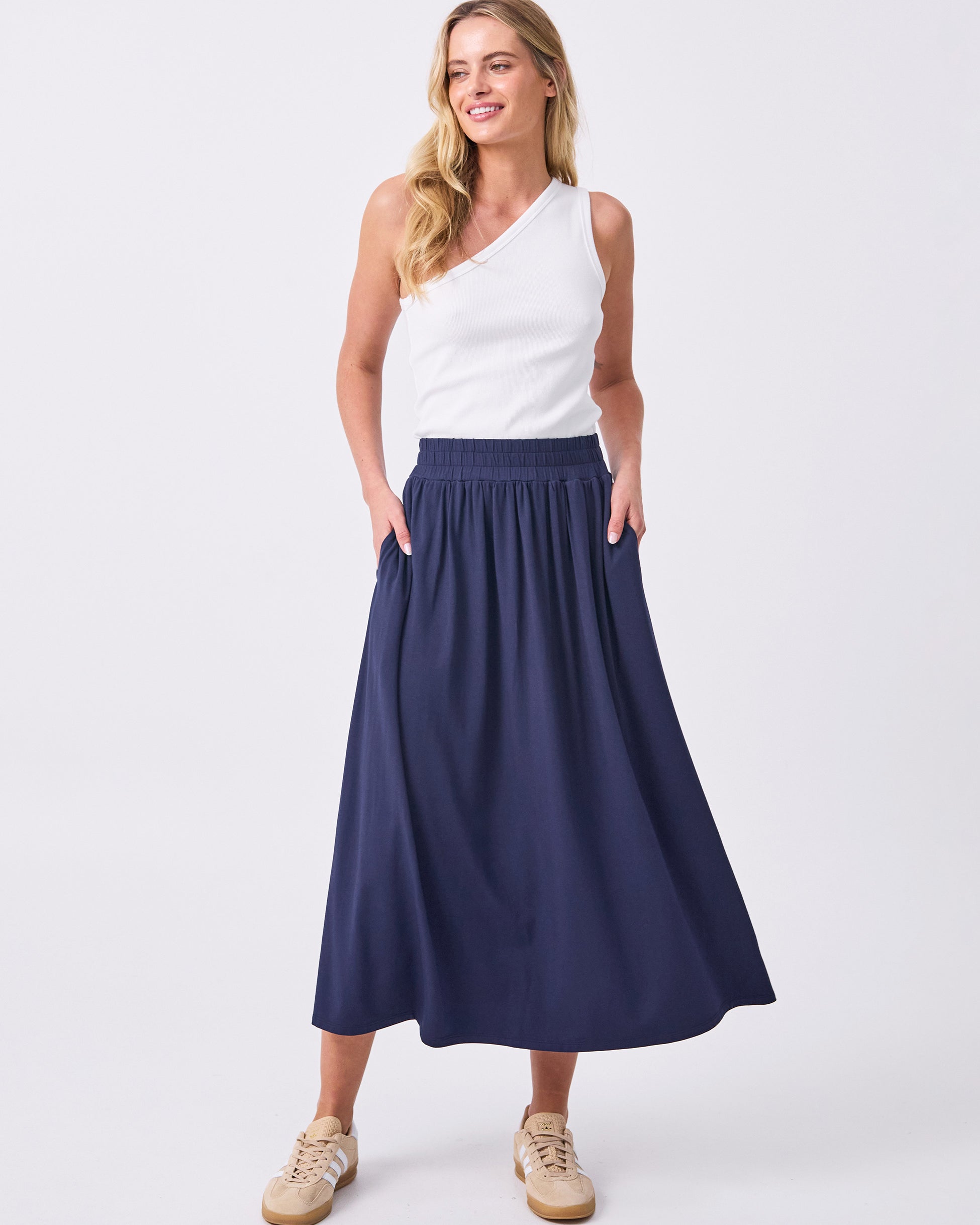 Circle Skirt - Navy