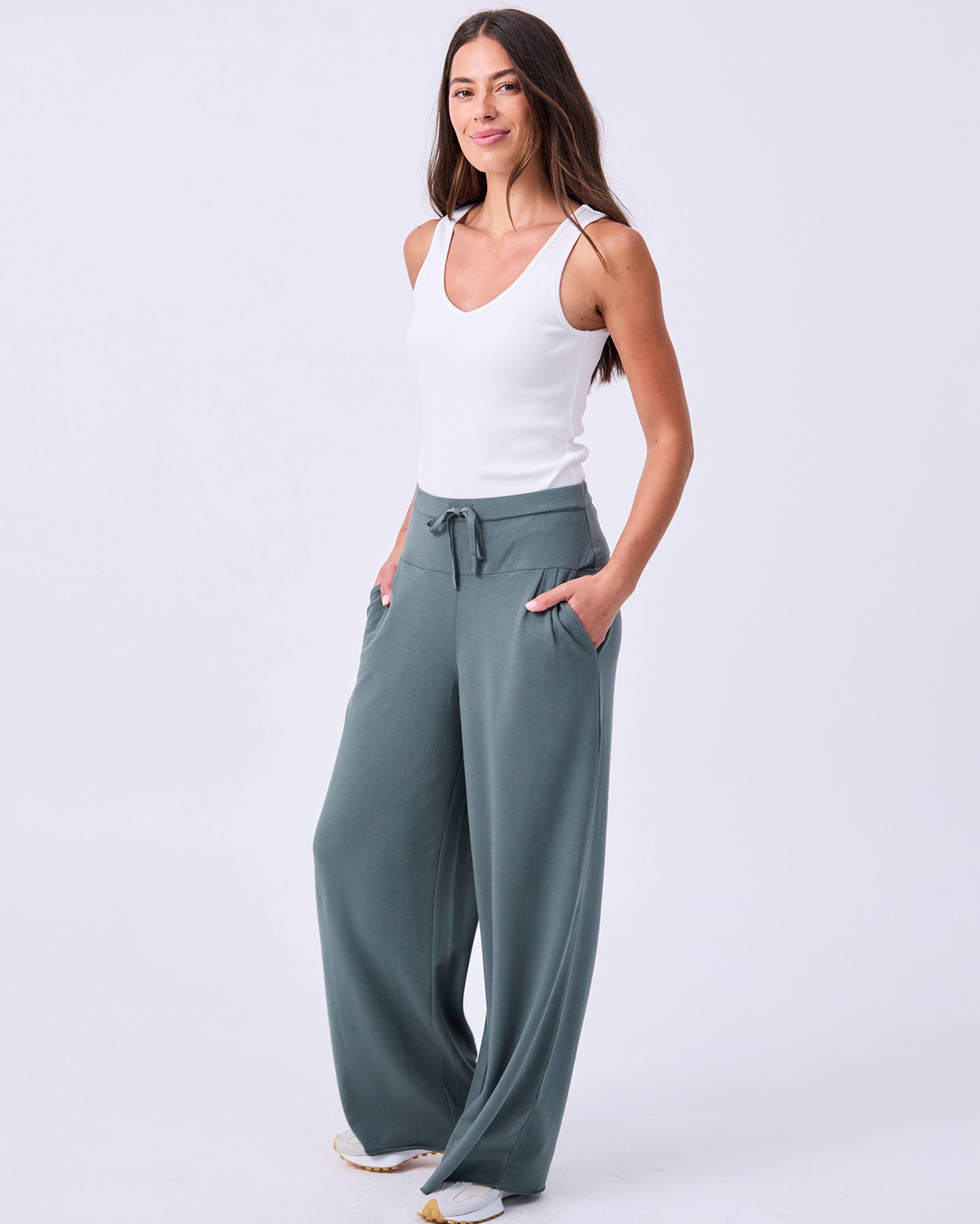 French Terry Yin Sweat Pant - Sage