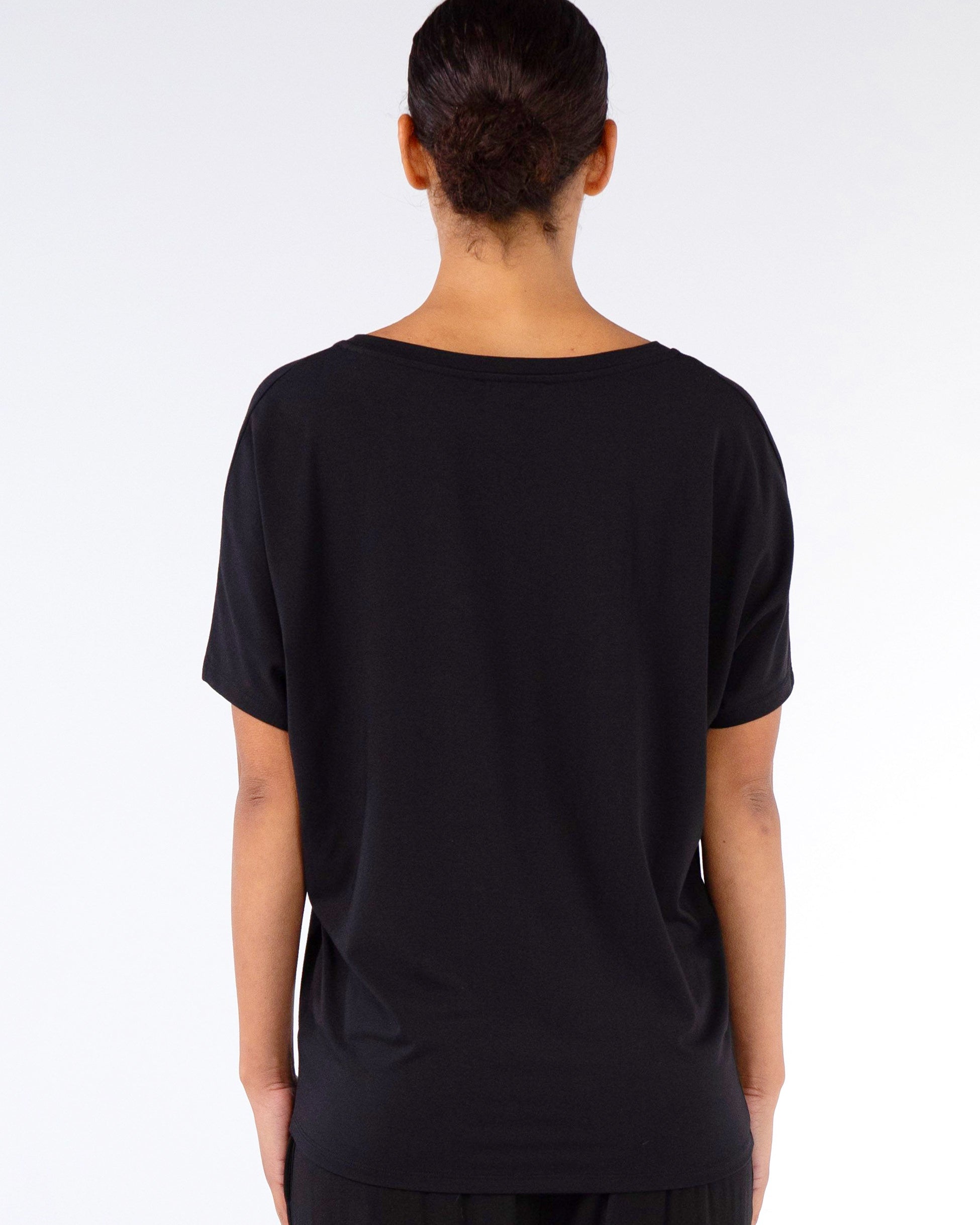 Celine V Neck Top - Black