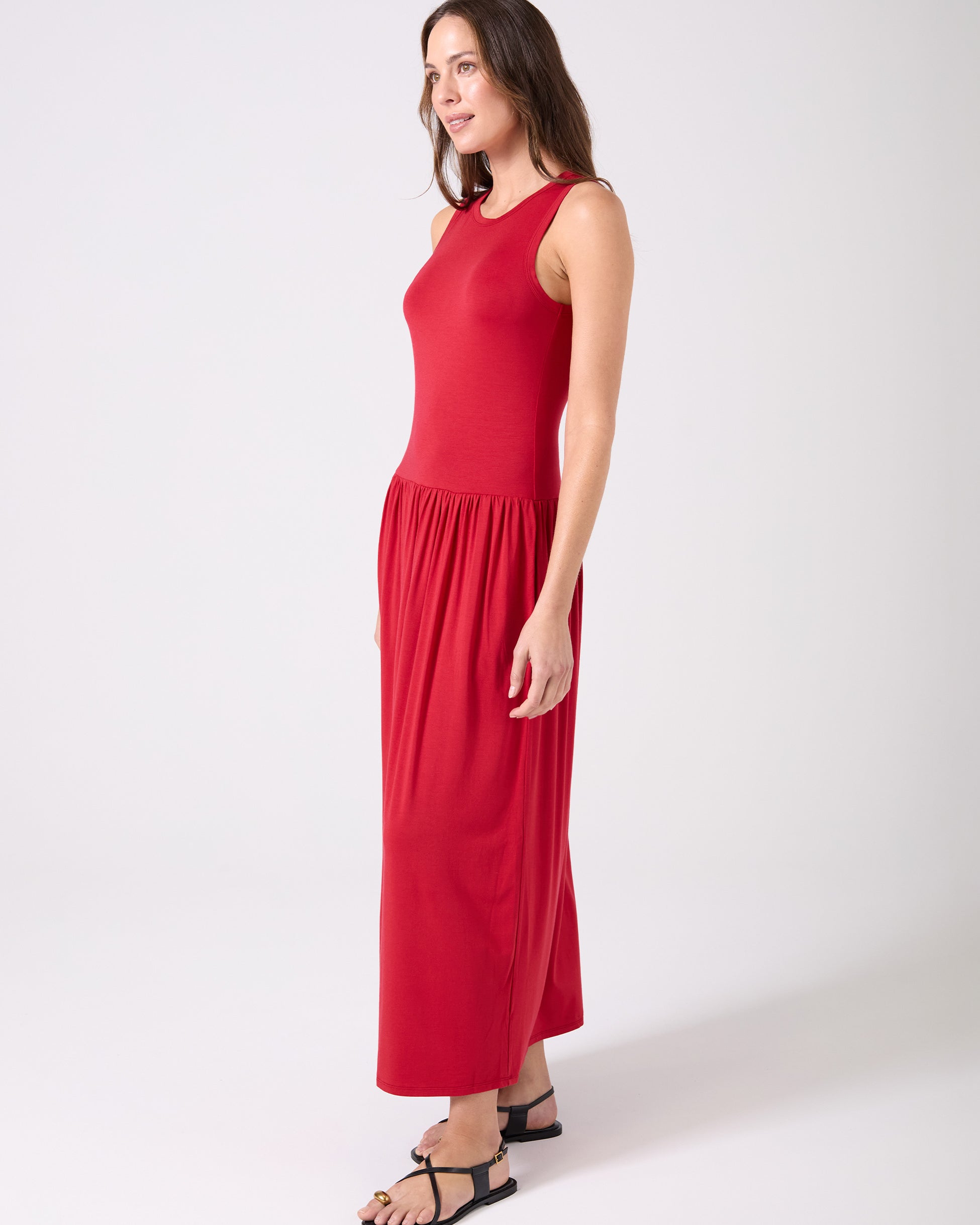 Essential Maxi Dress Cherry