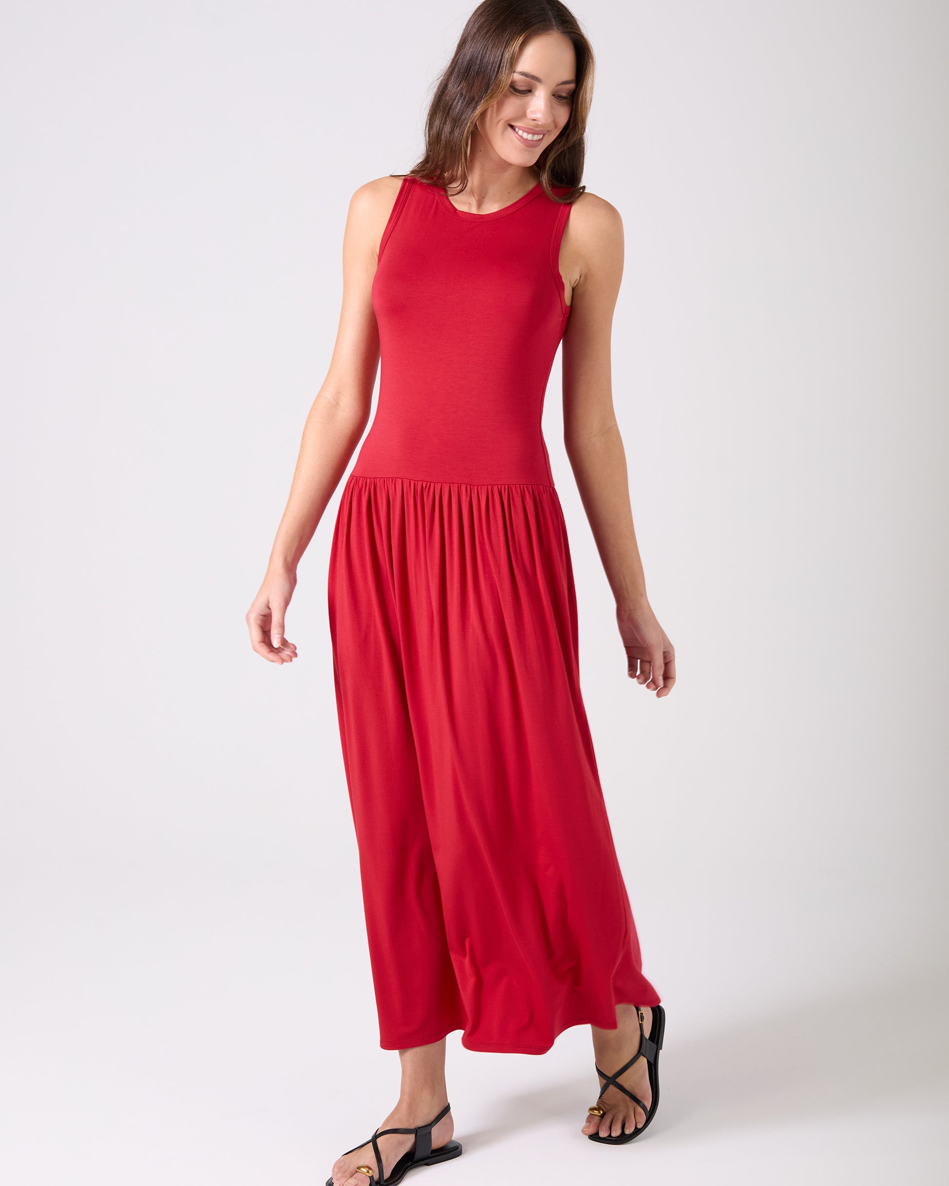 Essential Maxi Dress Cherry