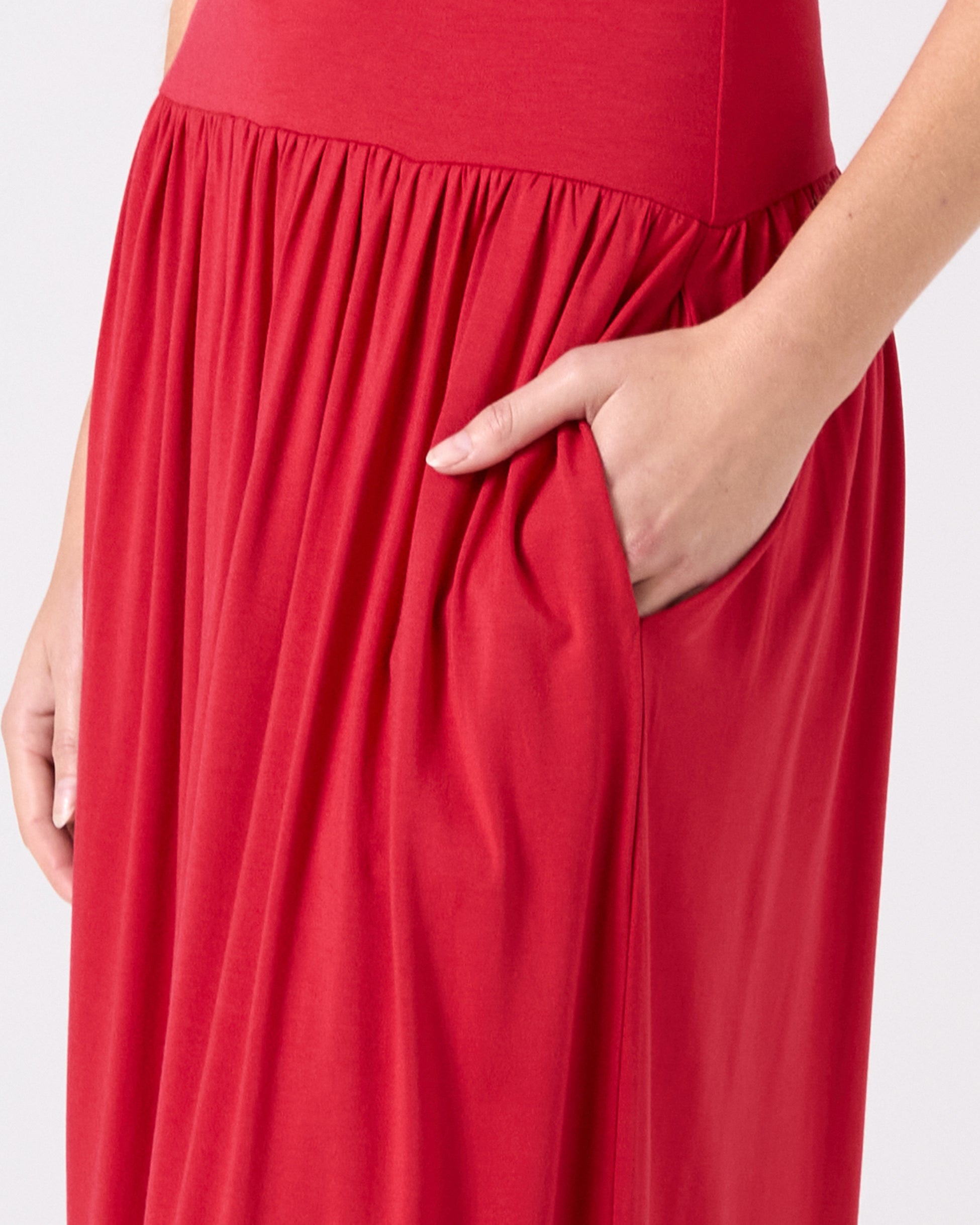 Essential Maxi Dress Cherry