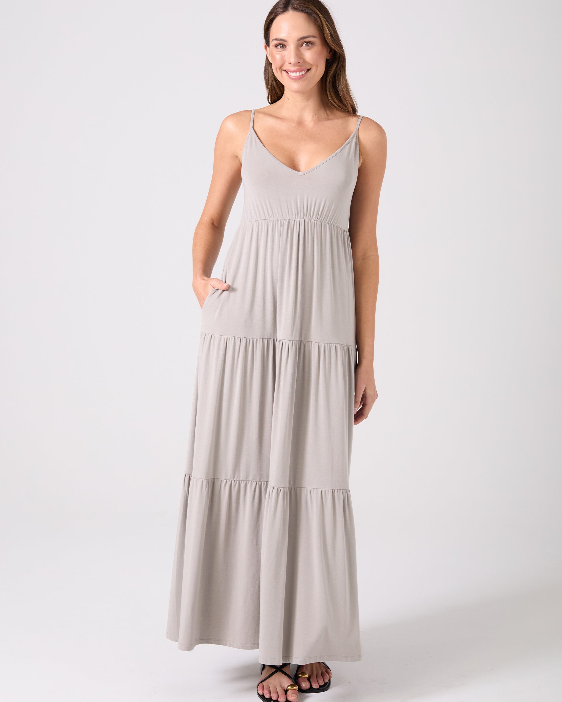 V Neck Gypsy Dress - Paloma