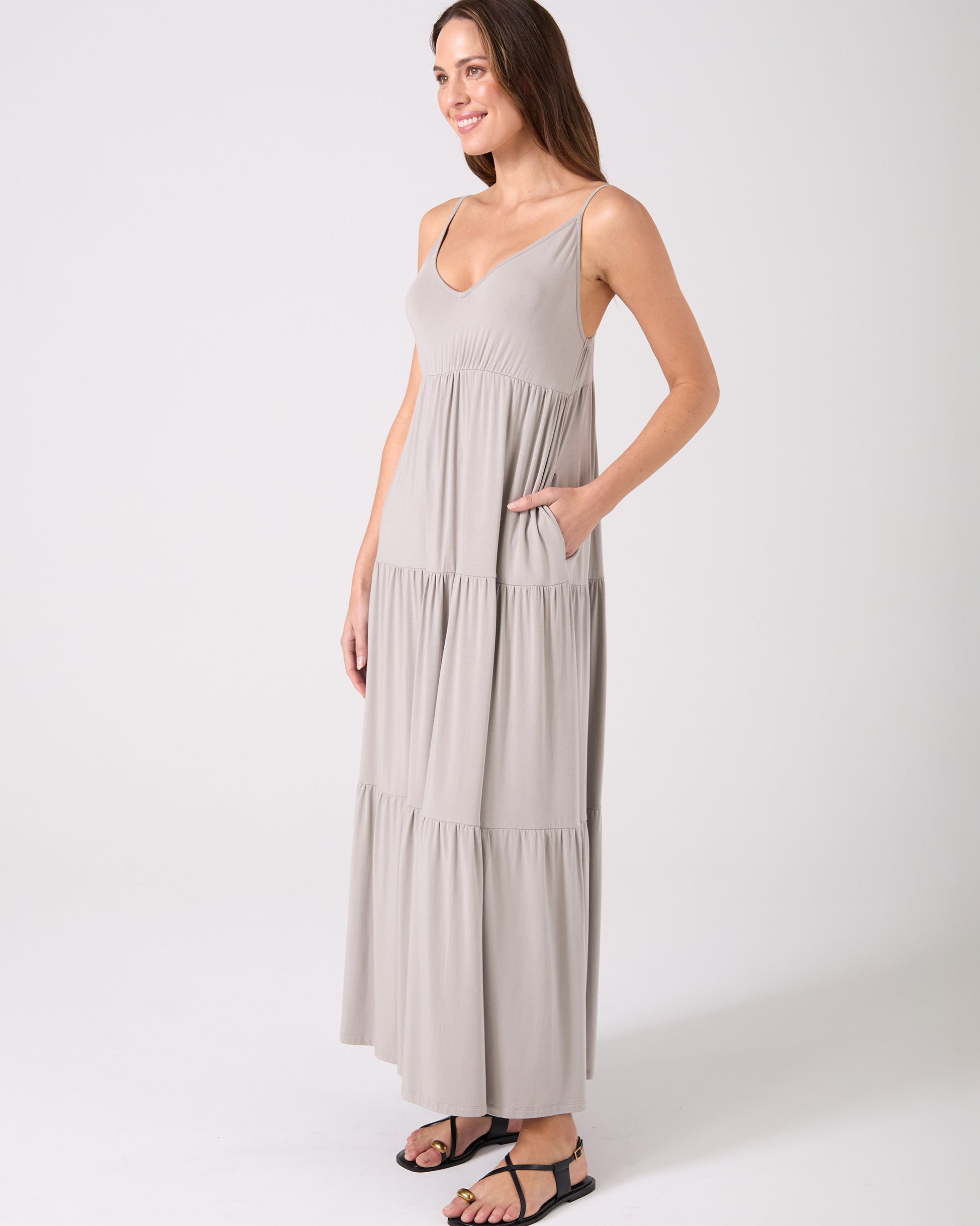V Neck Gypsy Dress - Paloma