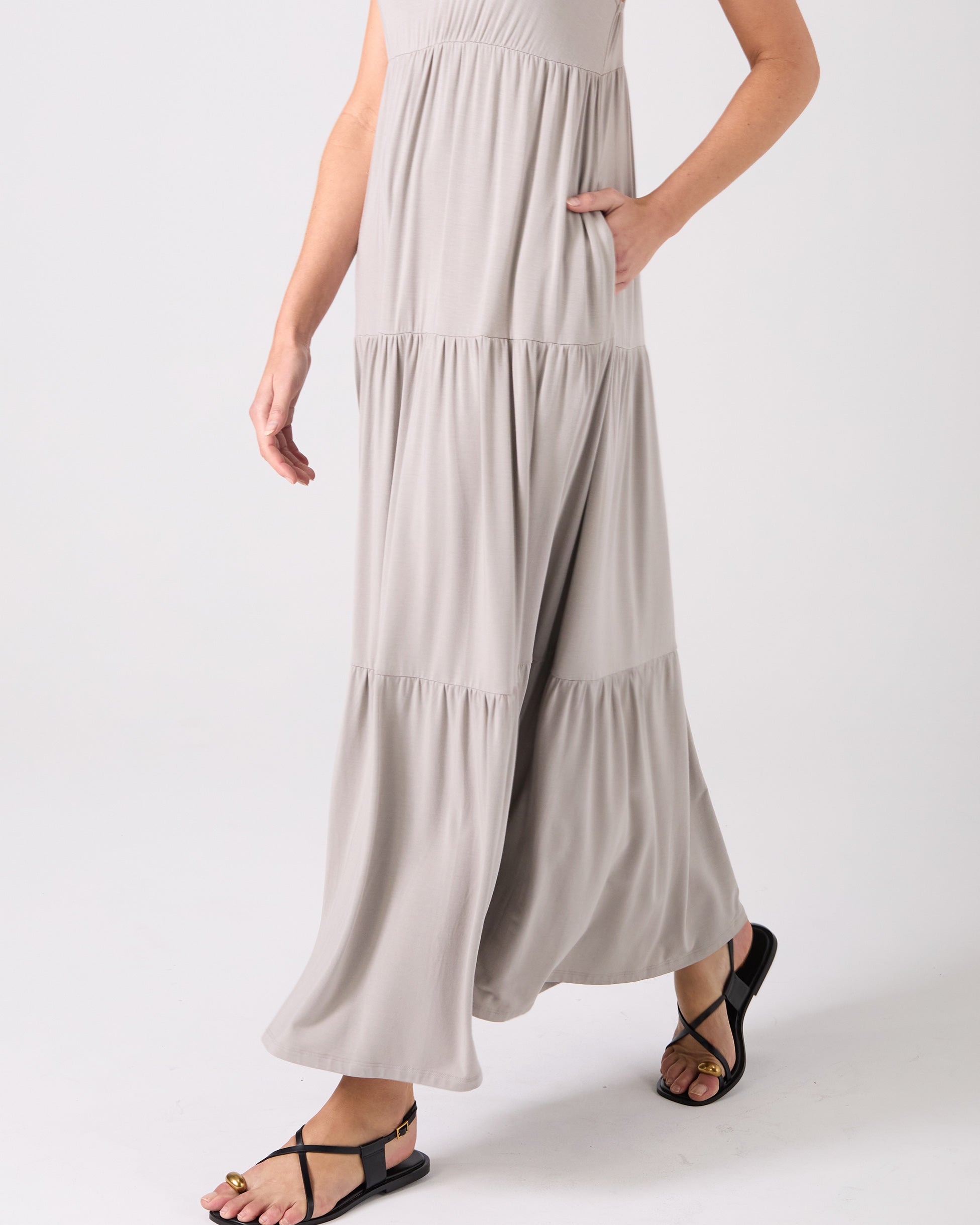 V Neck Gypsy Dress - Paloma