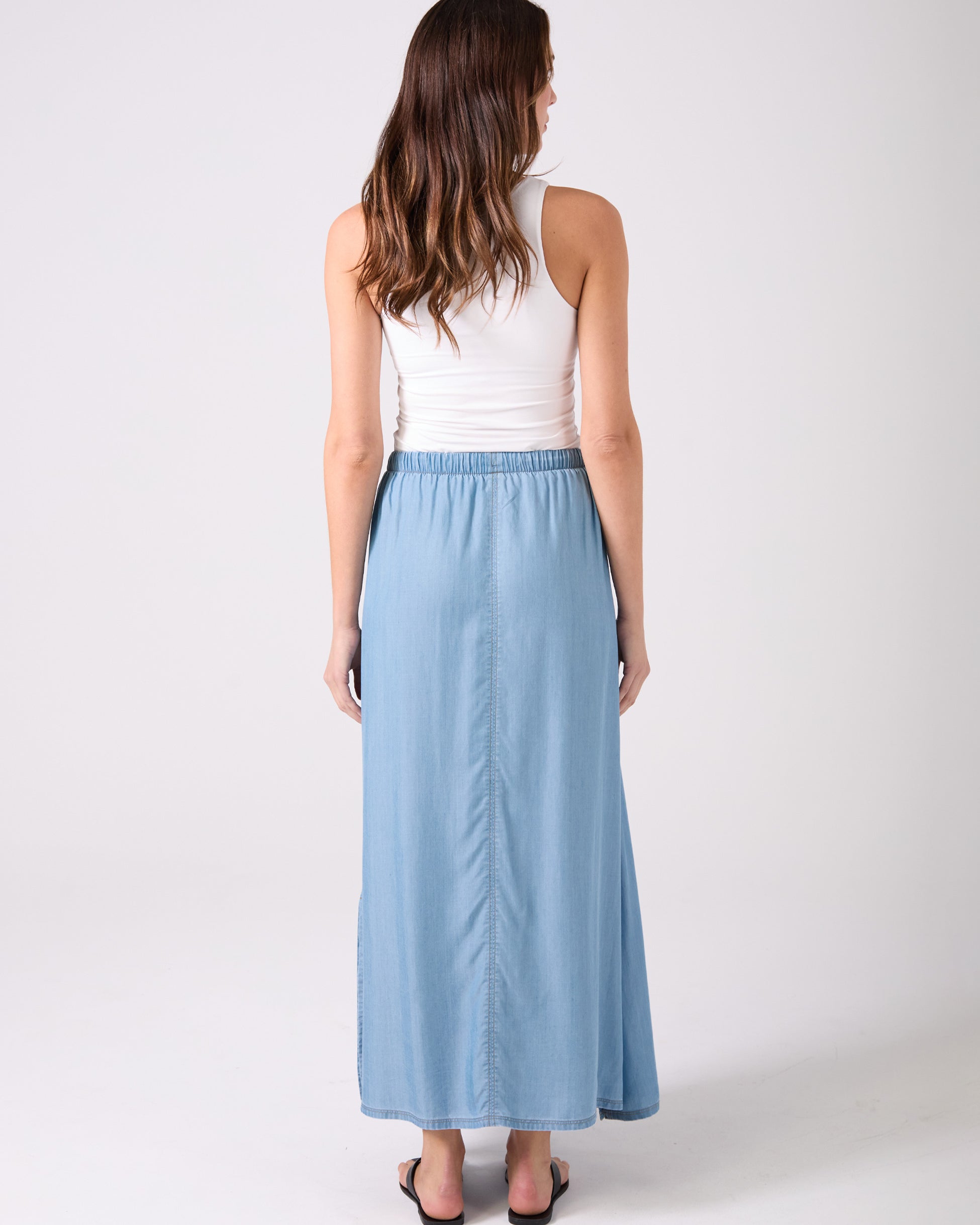 Tencel Millie Skirt - Light Denim