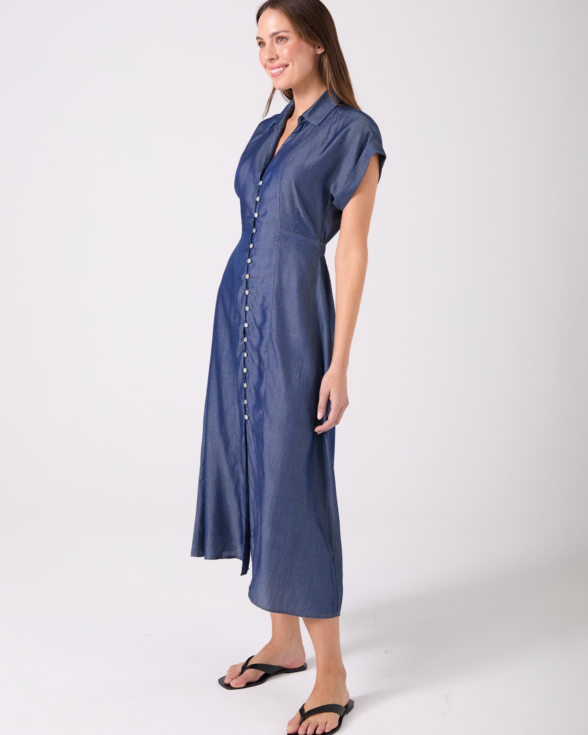 Capri Denim Tencel Dress - Dark Denim