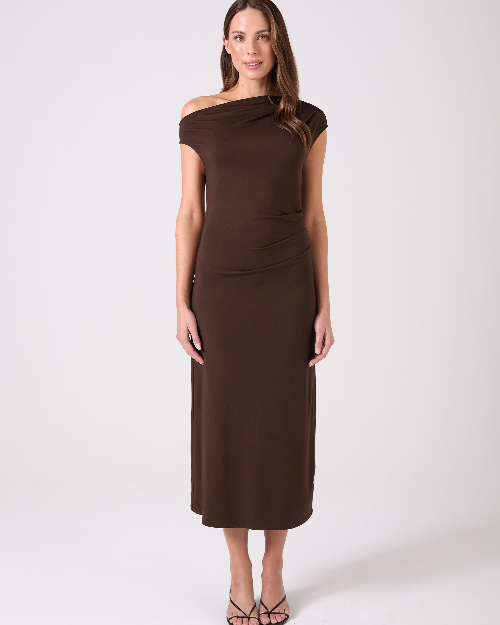 Alana Dress - Coffee Bean