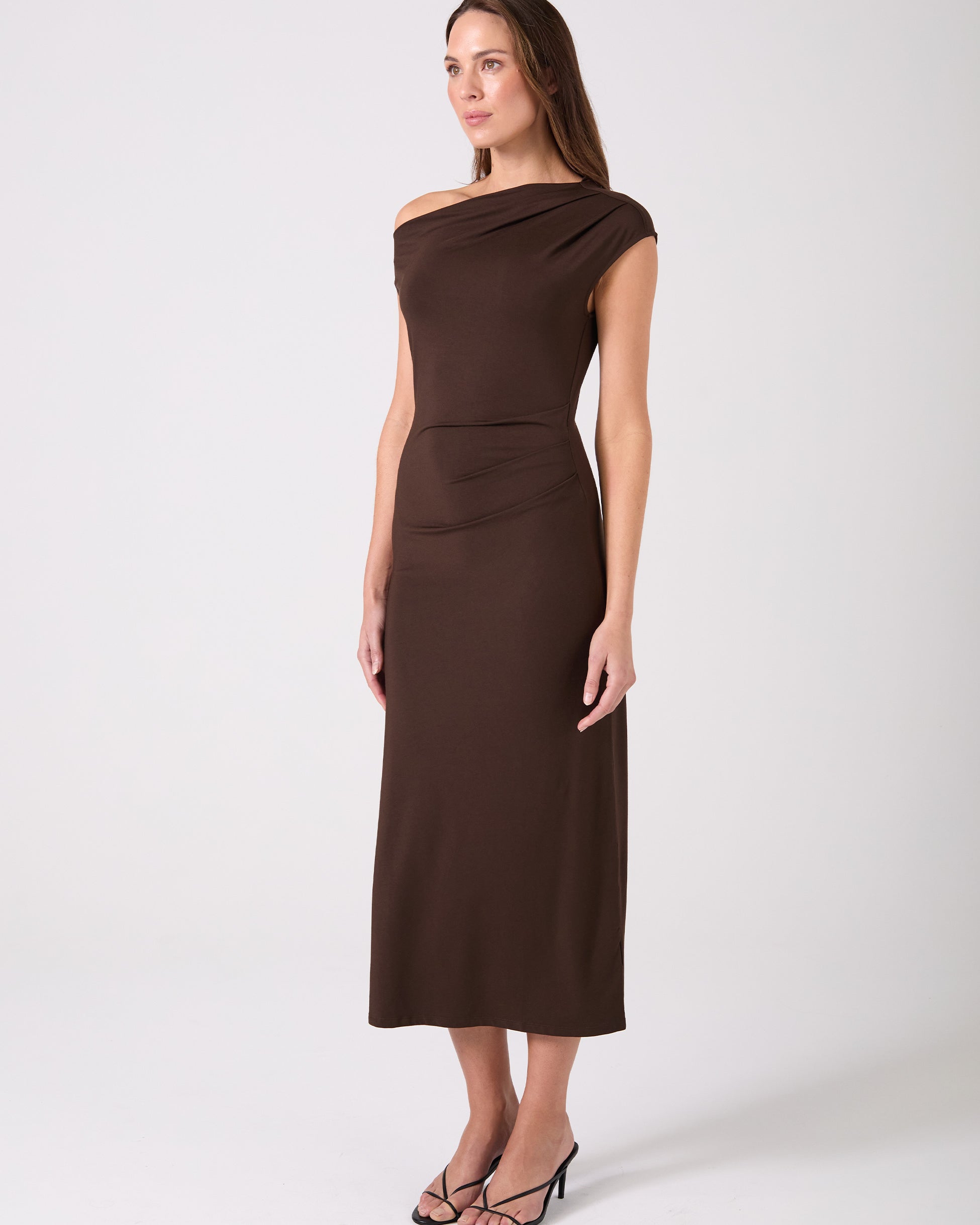 Alana Dress - Coffee Bean