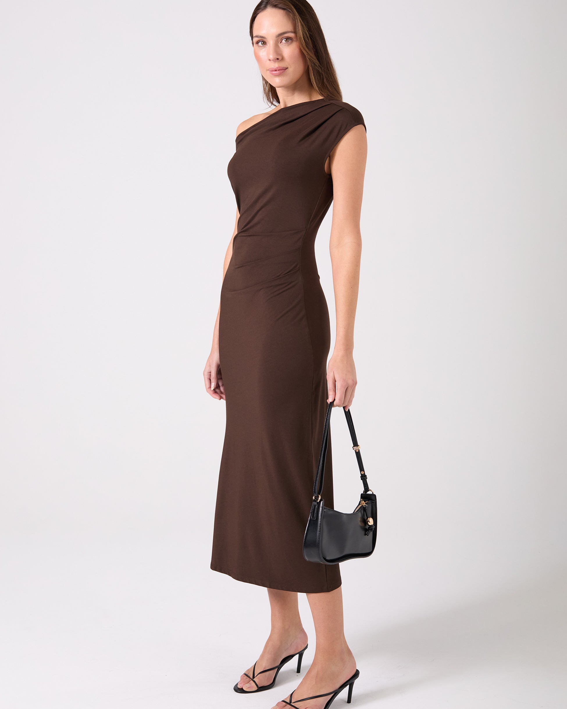 Alana Dress - Coffee Bean