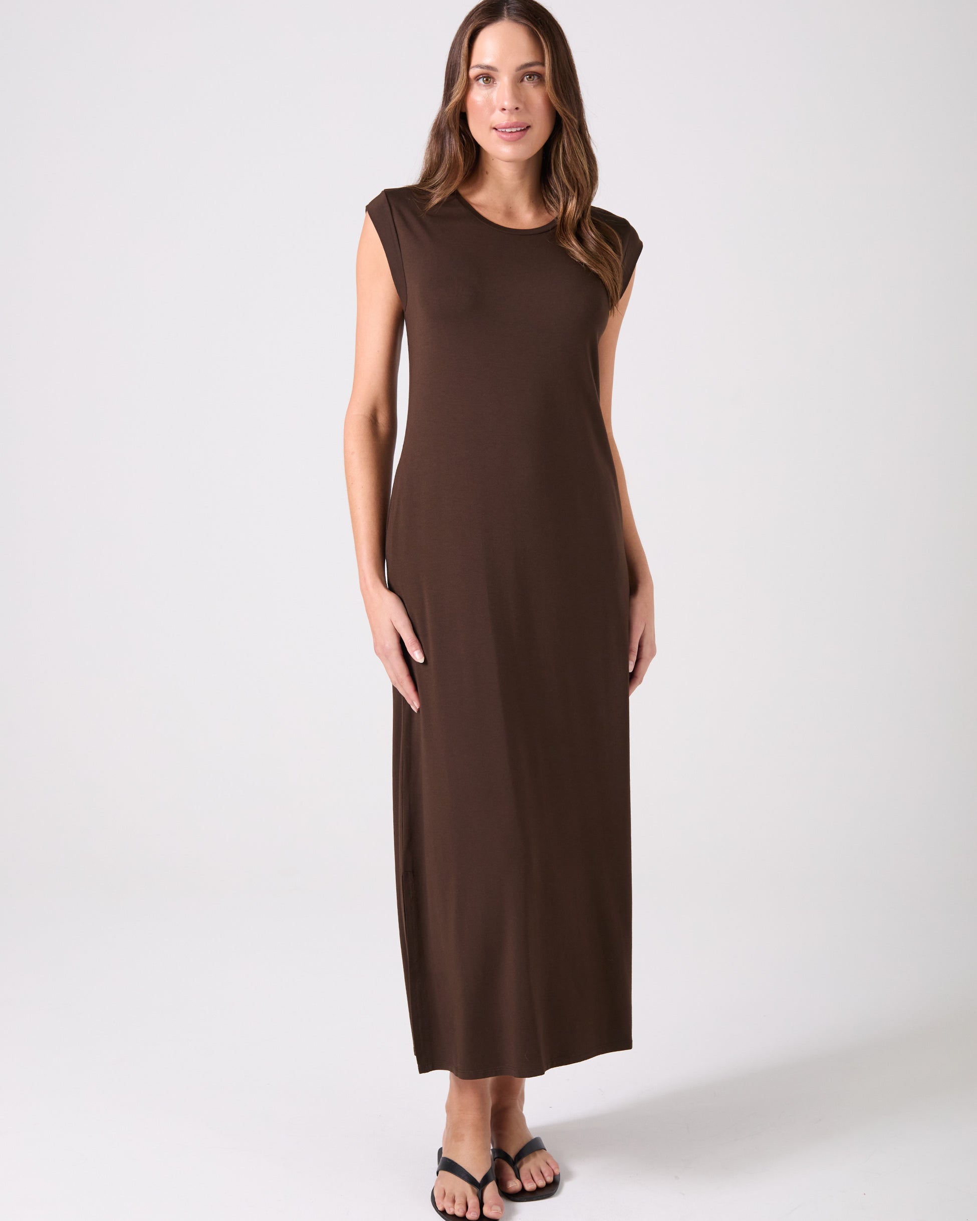 Roxy Maxi Dress - Coffee Bean