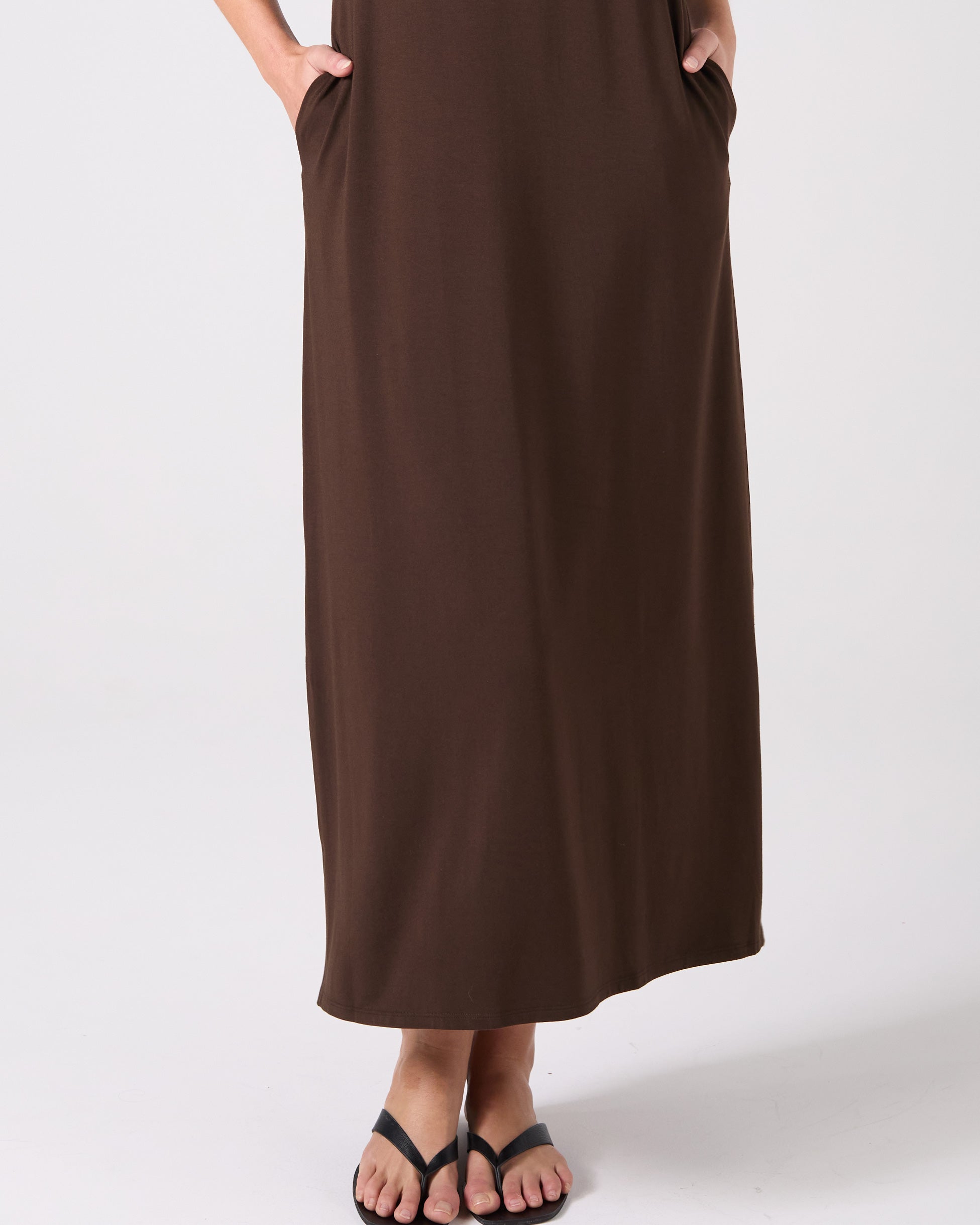 Roxy Maxi Dress - Coffee Bean