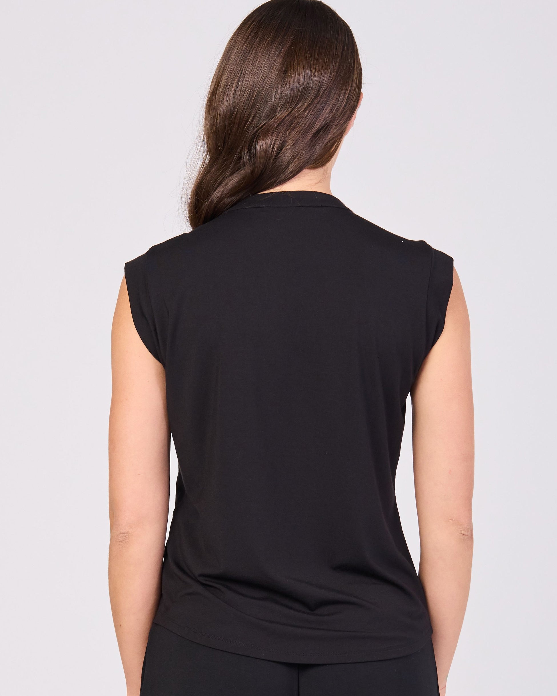 Nero Placket Tee - Black