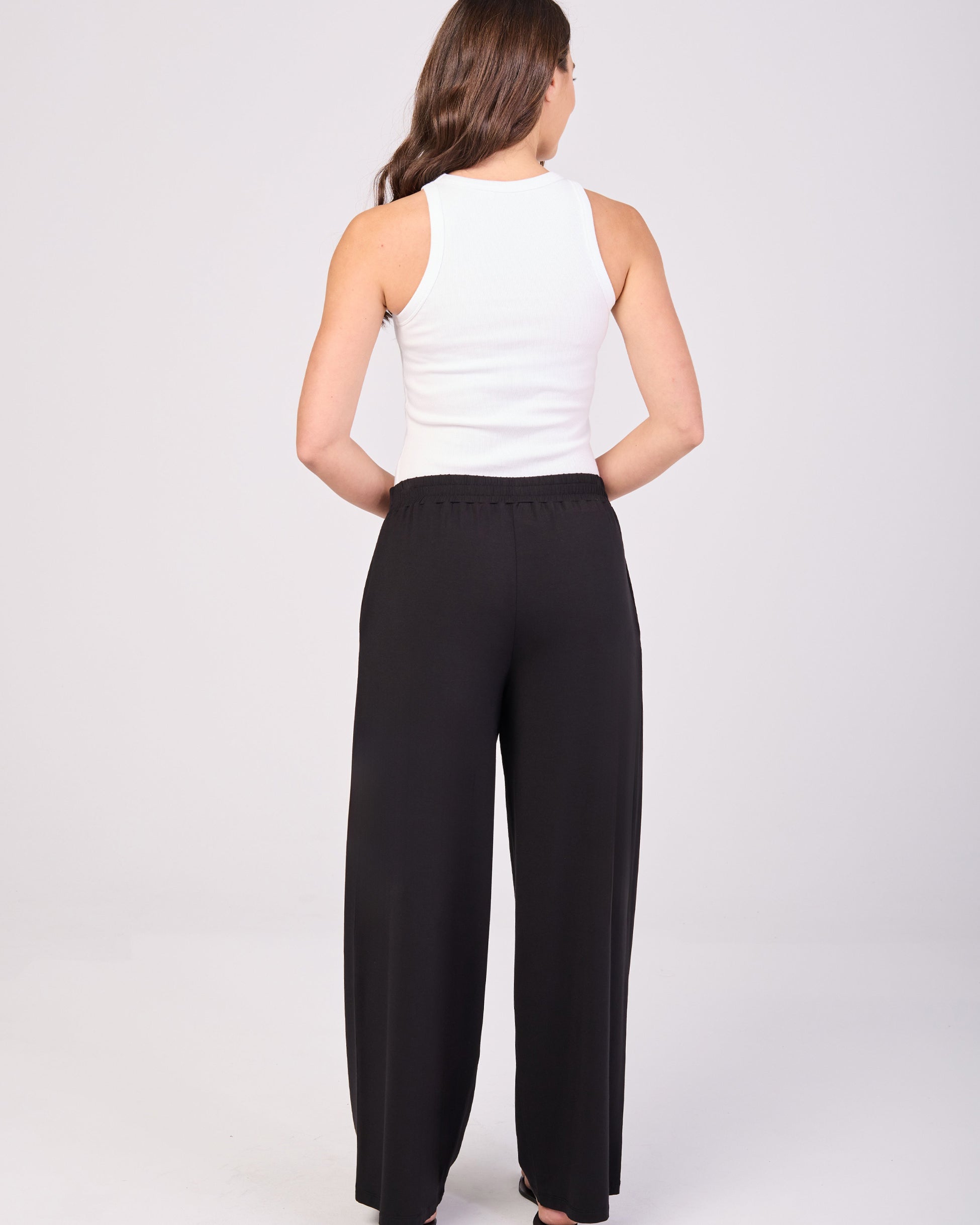 Emery Wide Leg Pants - Black