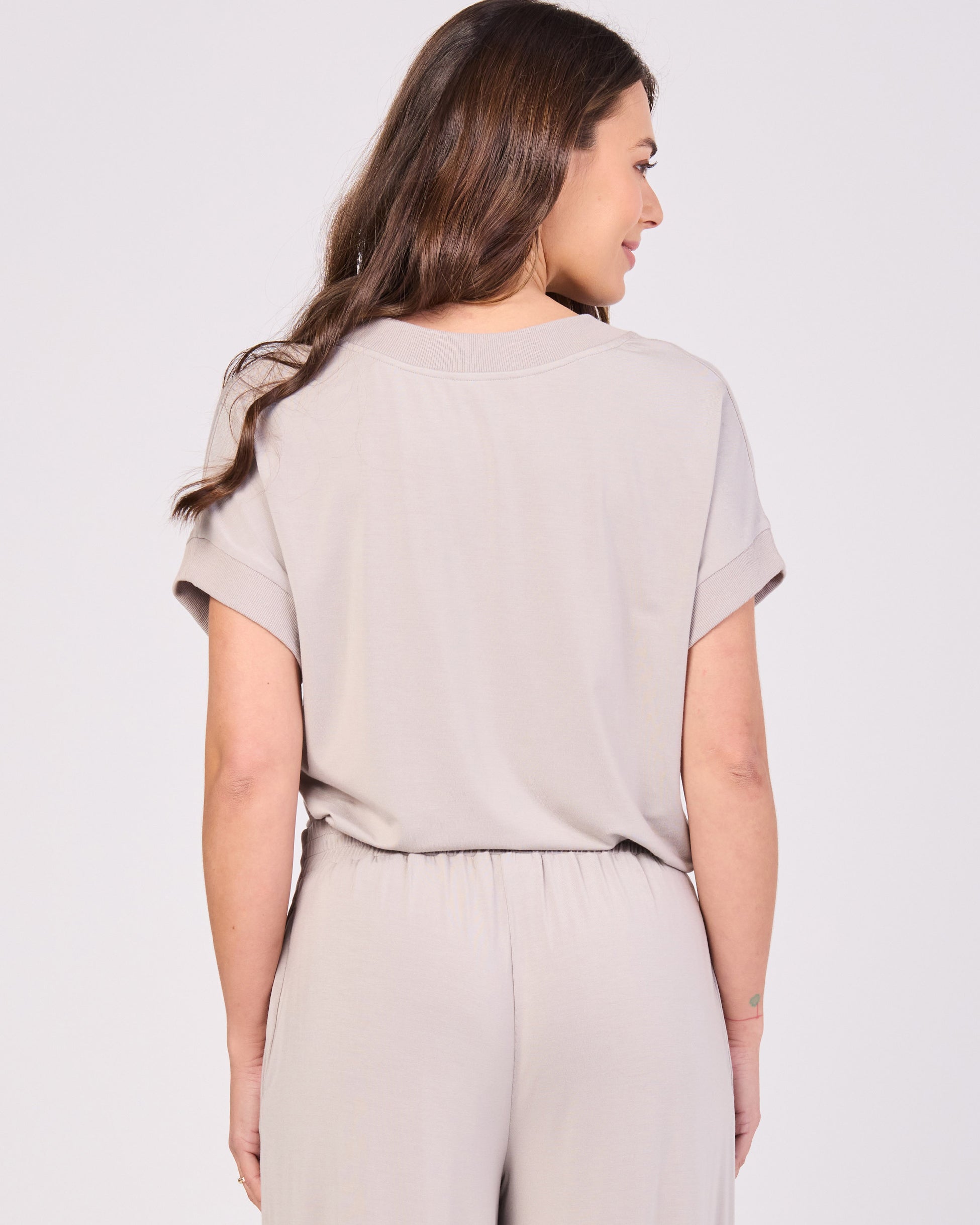 Simone V Neck Top- Paloma