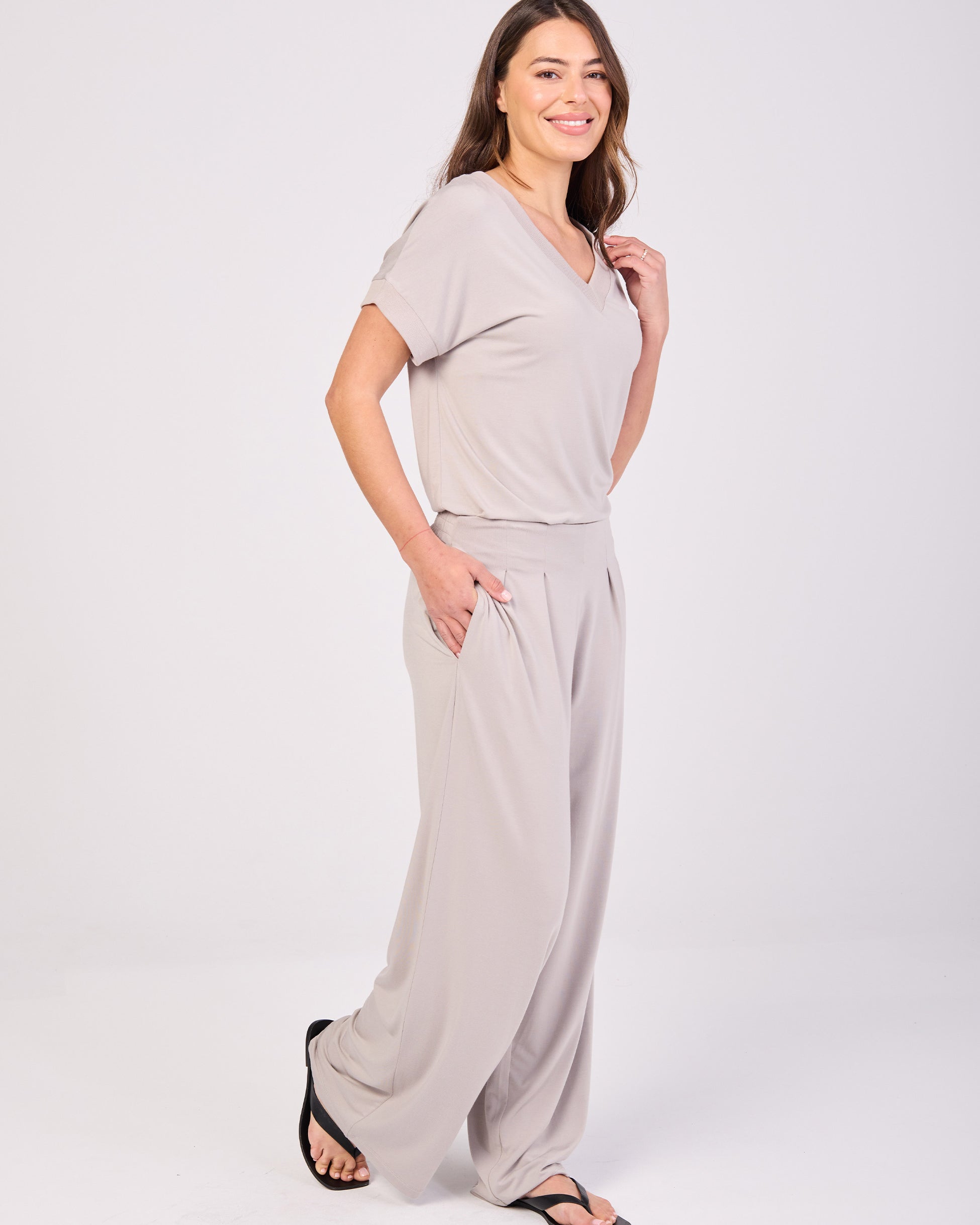 Emery Wide Leg Pants - Paloma