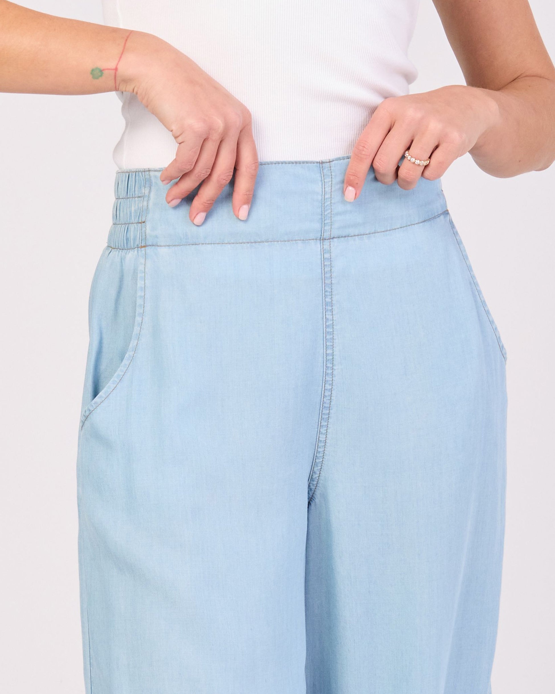 Emilia Tencel Denim Pant - Light Denim