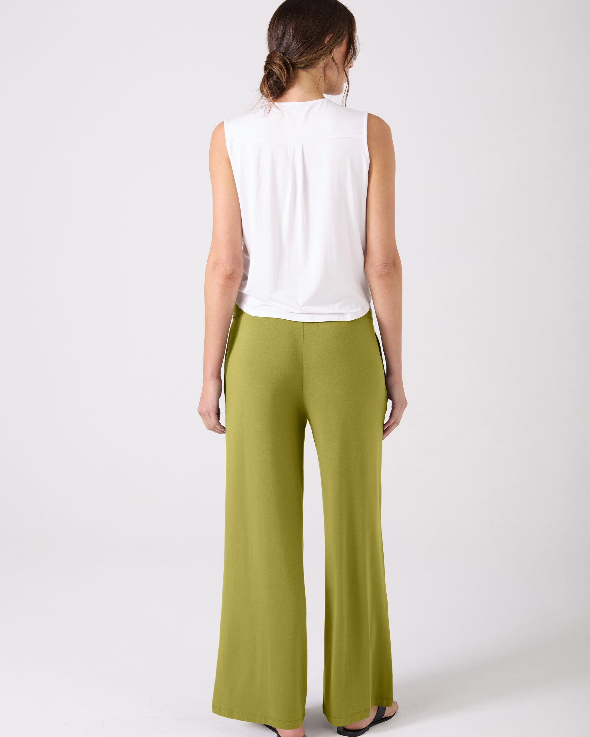 Nomad Modal Wide Leg Pant - Olive
