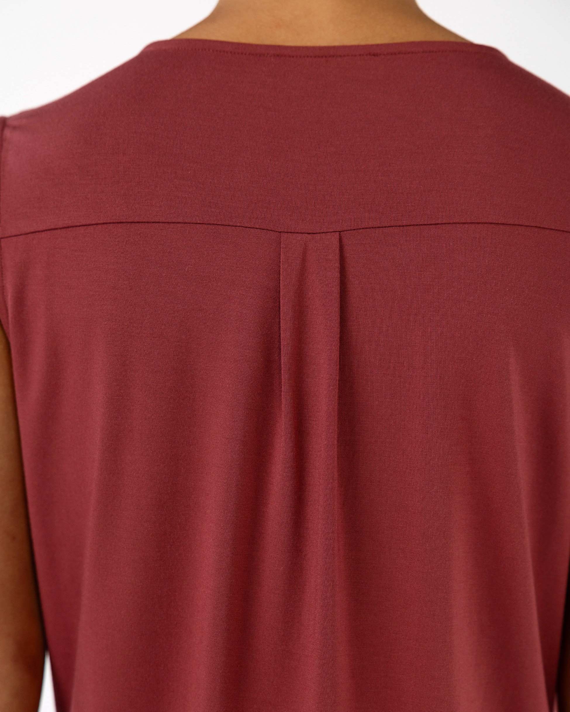Athena Drape Top - Mulberry