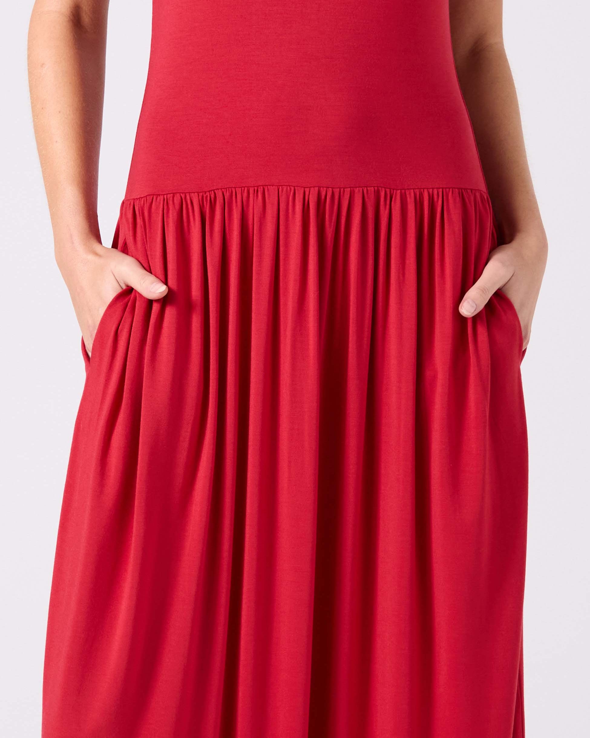 Essential Maxi Dress Cherry