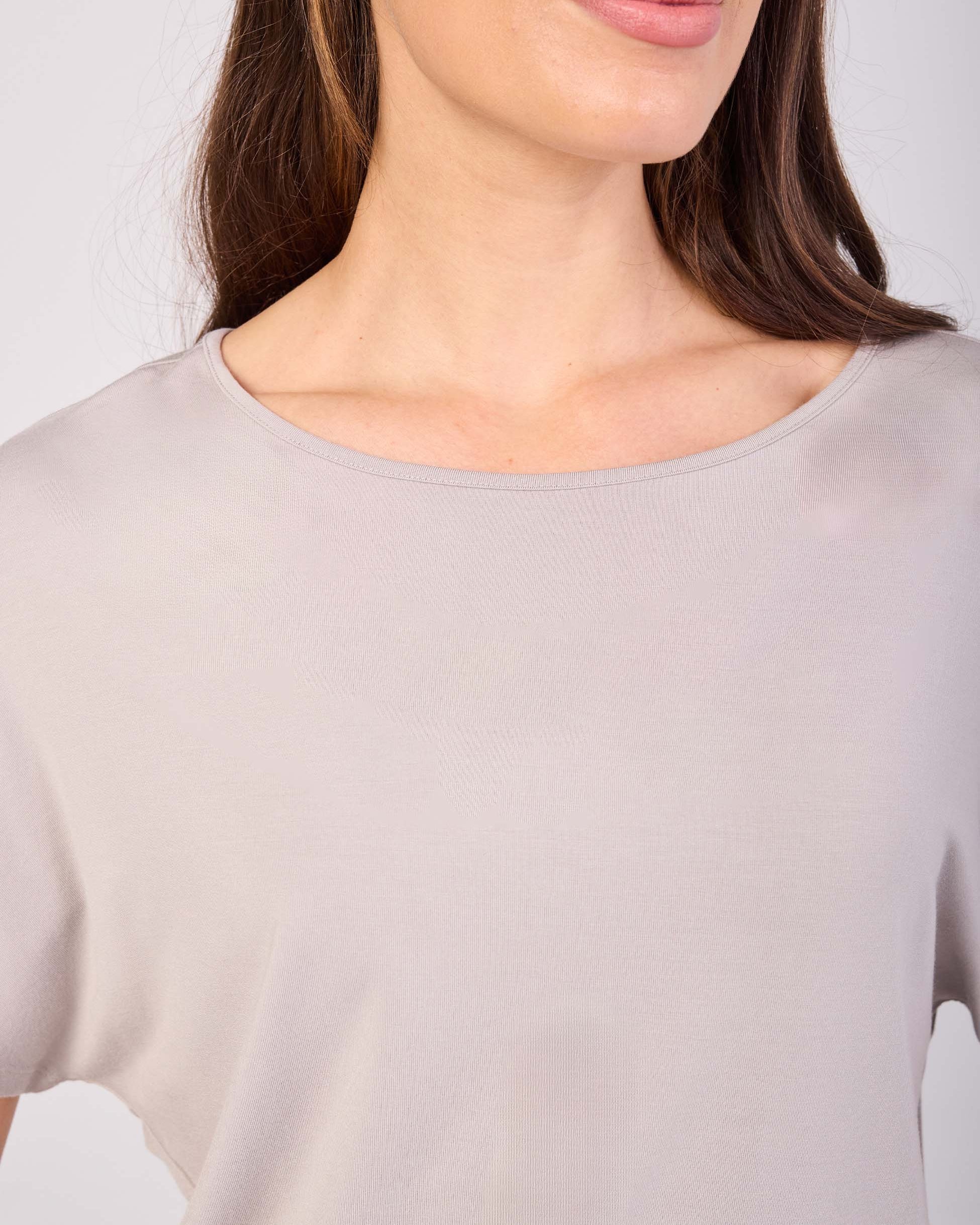 Keyhole Sleeve Luxe Tee - Paloma