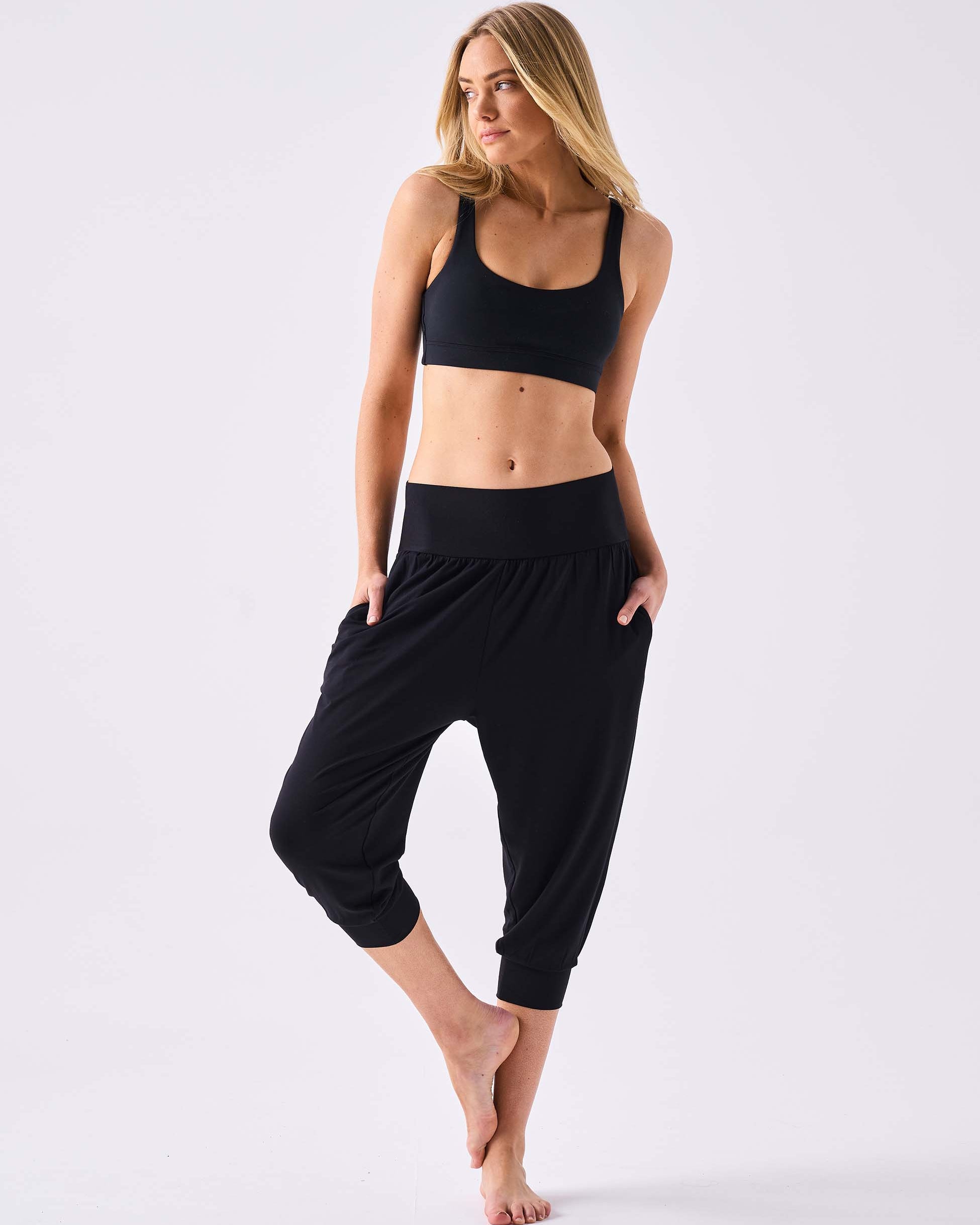 Nomad Modal 7/8 Relax Pant - Black