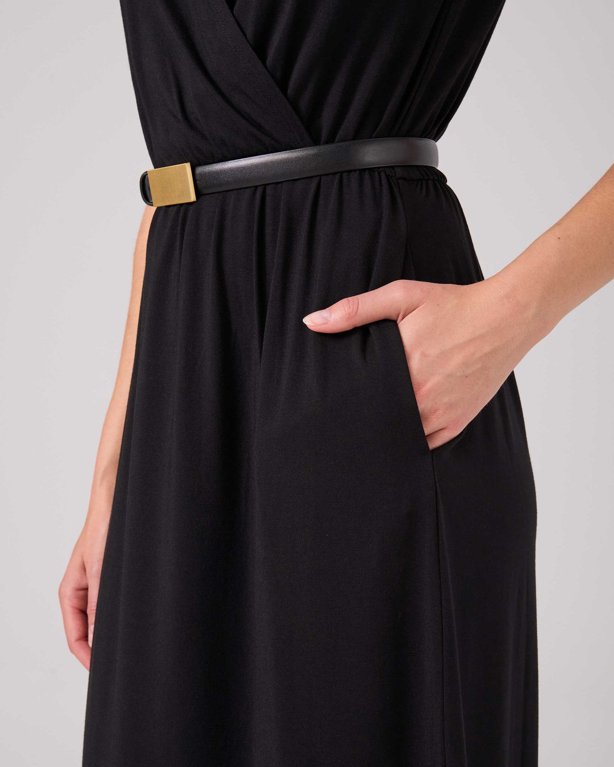 Lennie Wrap Dress - Black