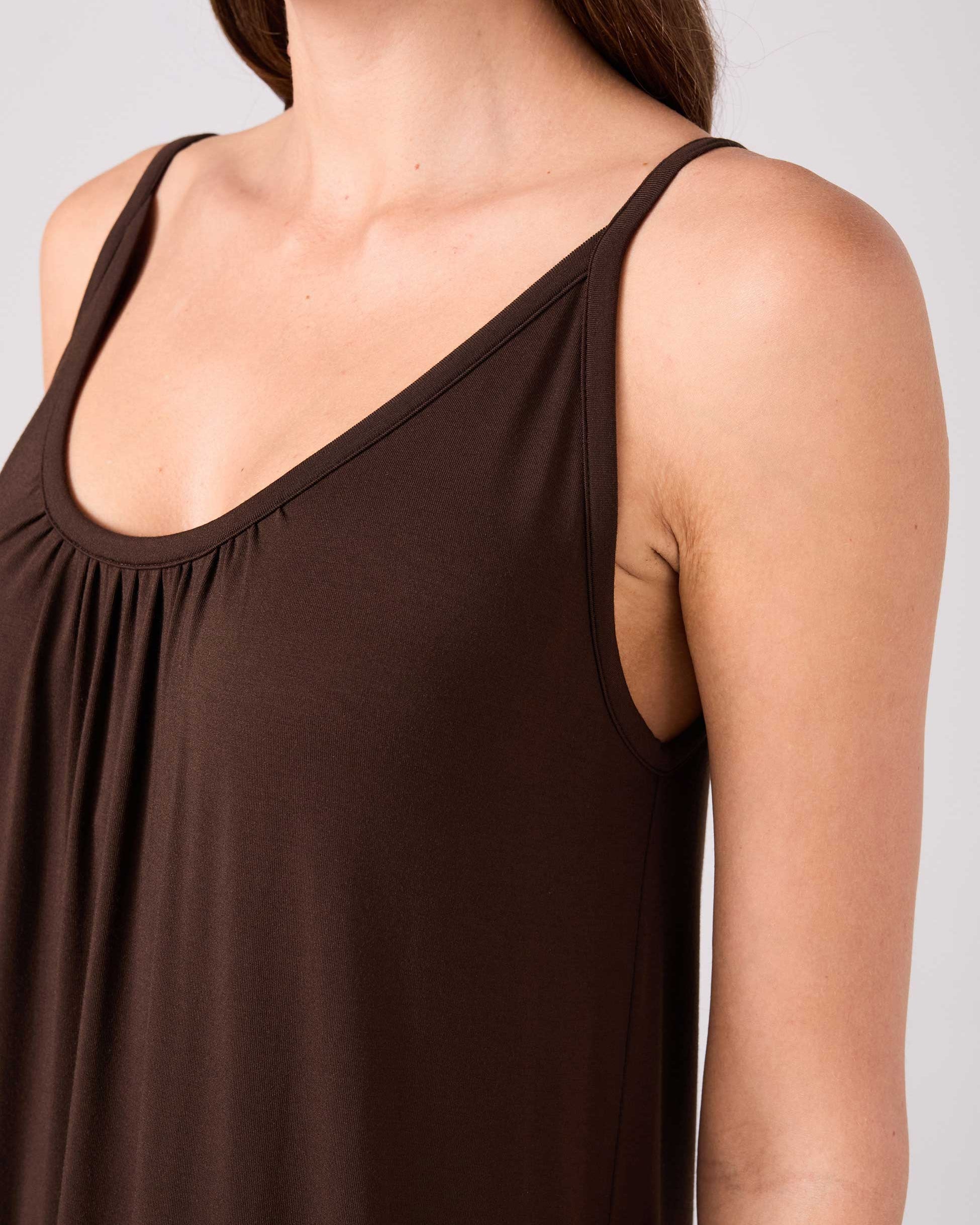 Sophia Dress - Coffee Bean