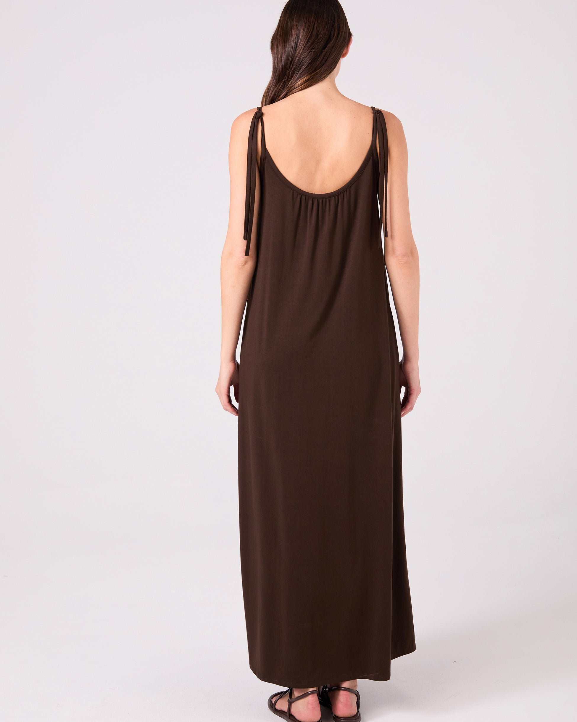 Sophia Dress - Coffee Bean