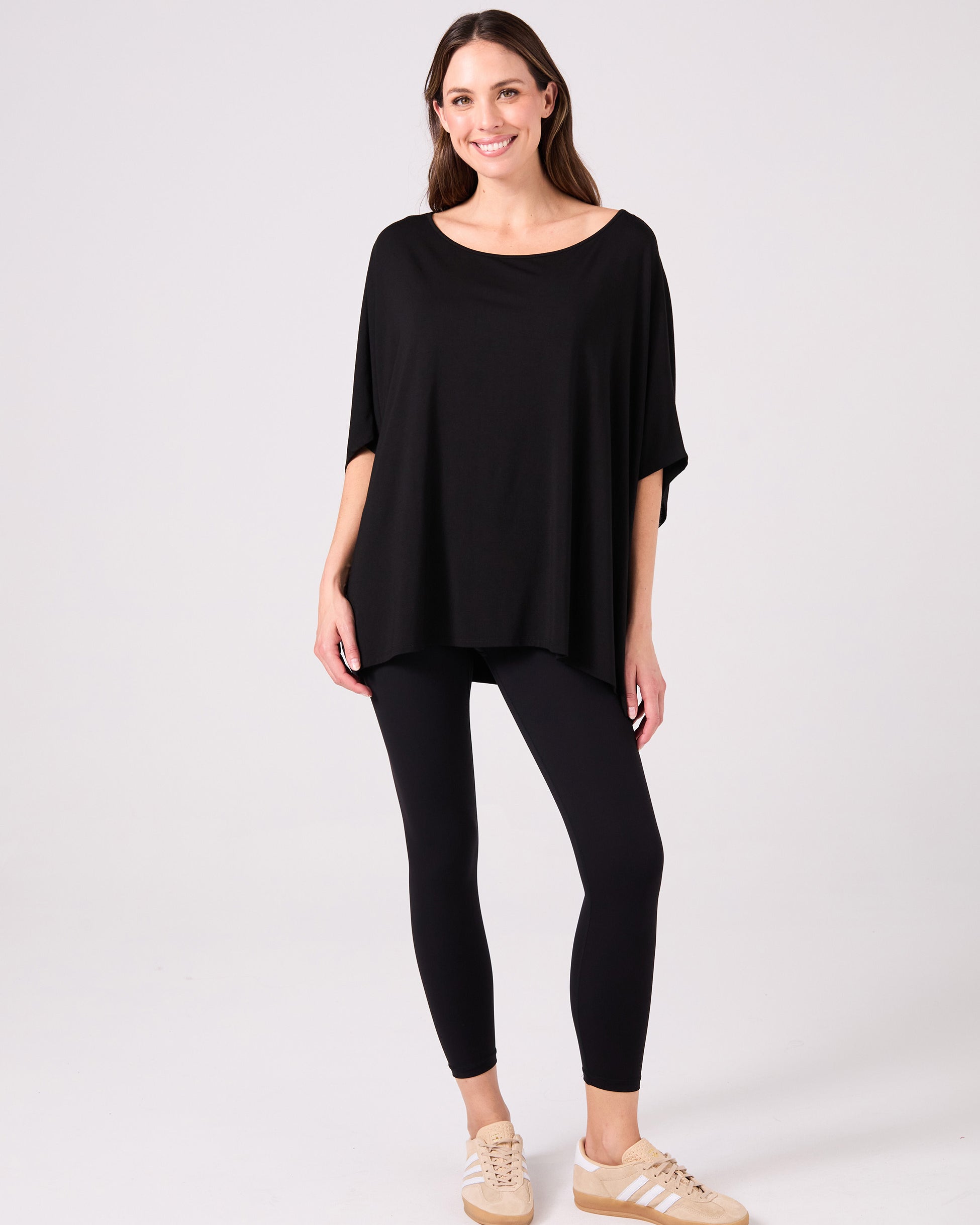 Flow Luxe Tunic - Black