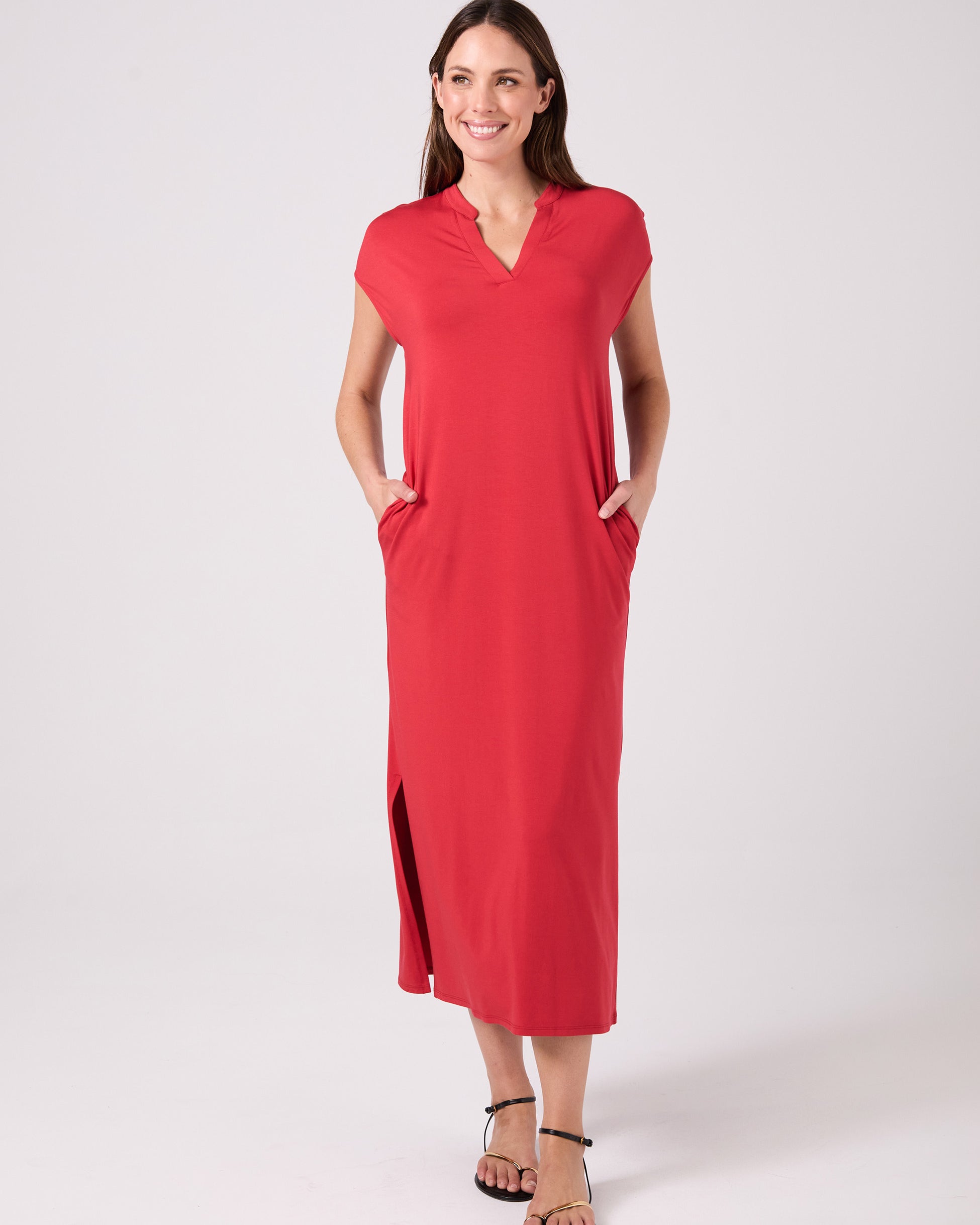 Alba Dress - Cherry