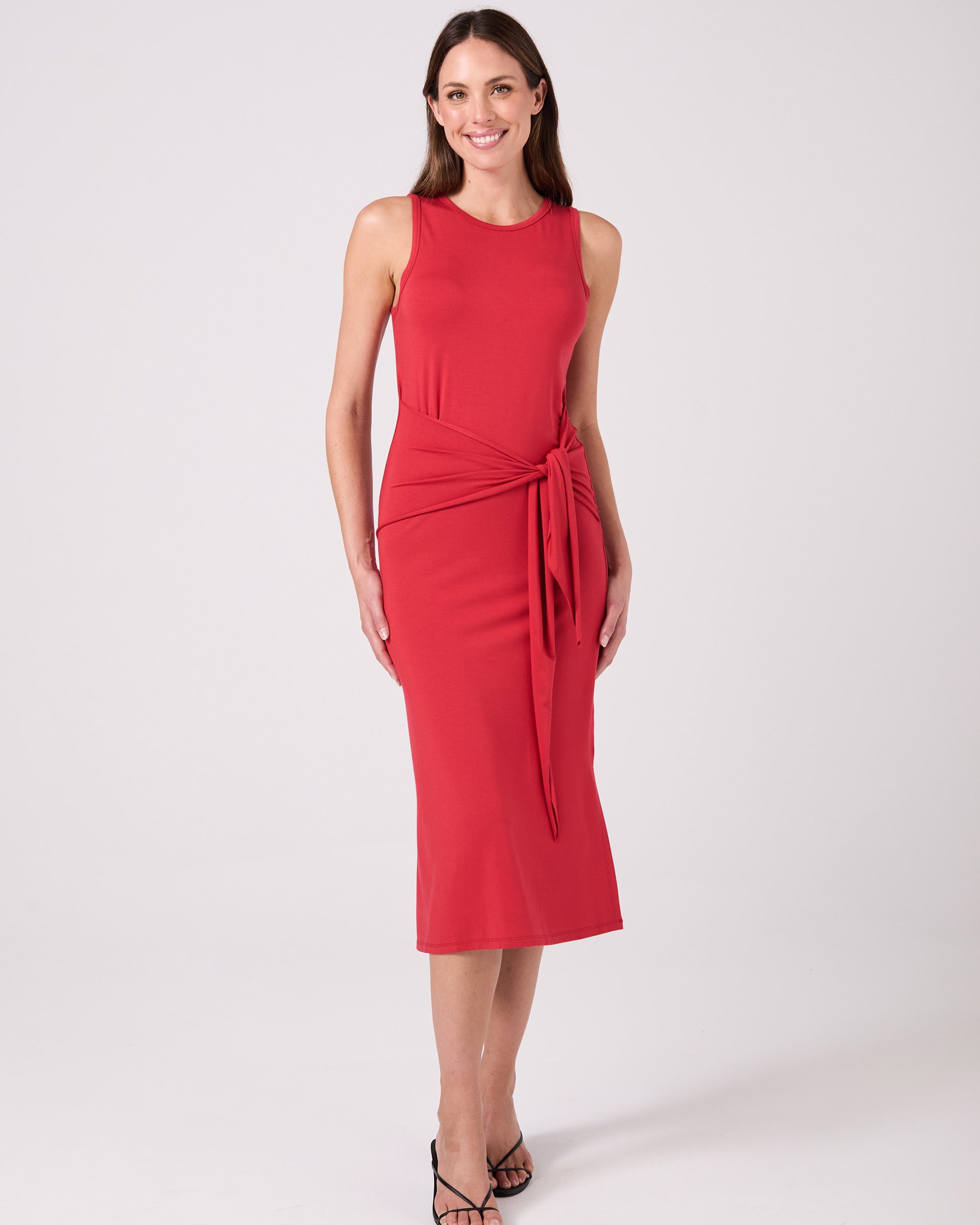 Athena Dress - Cherry