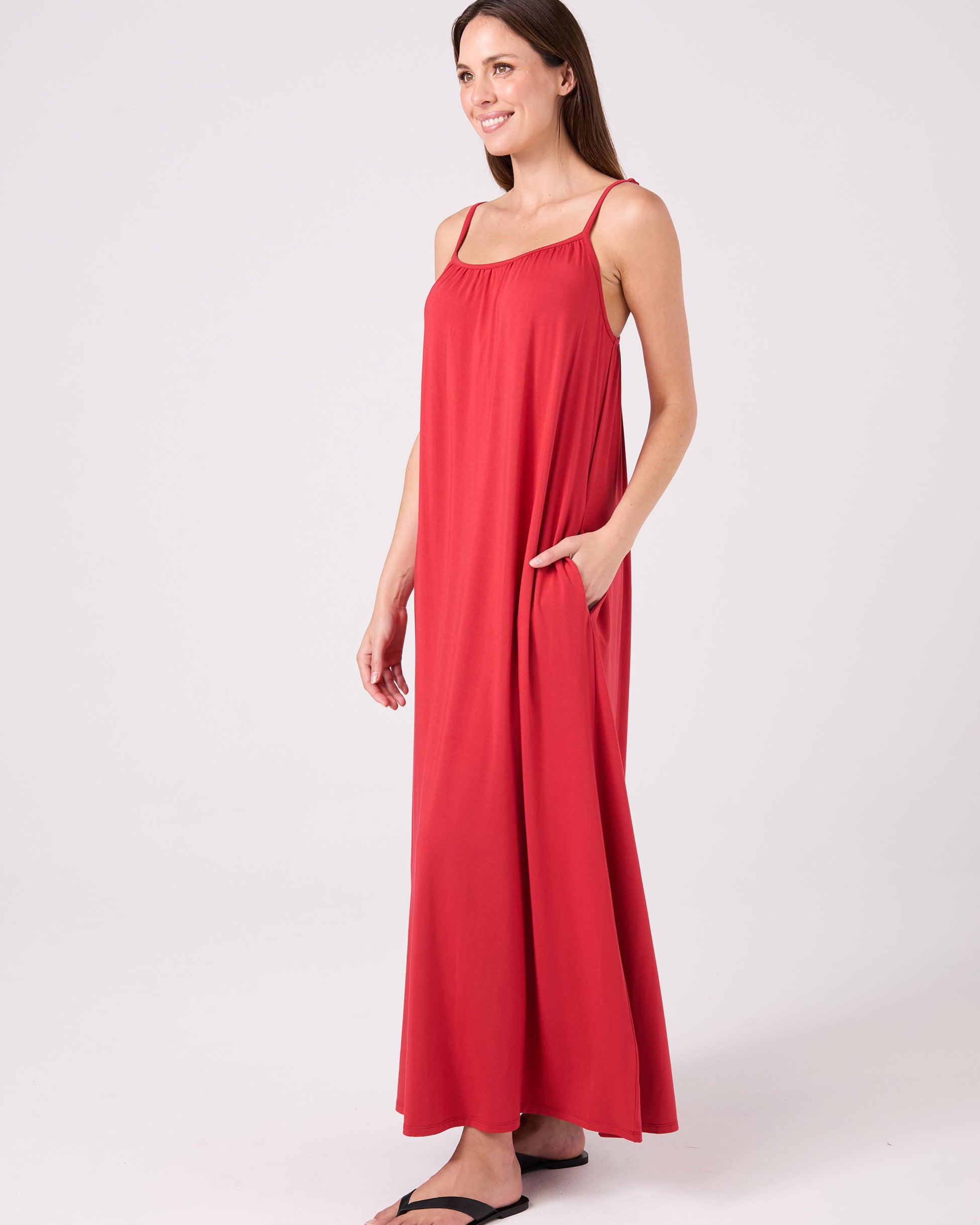 Venice Maxi Dress - Cherry