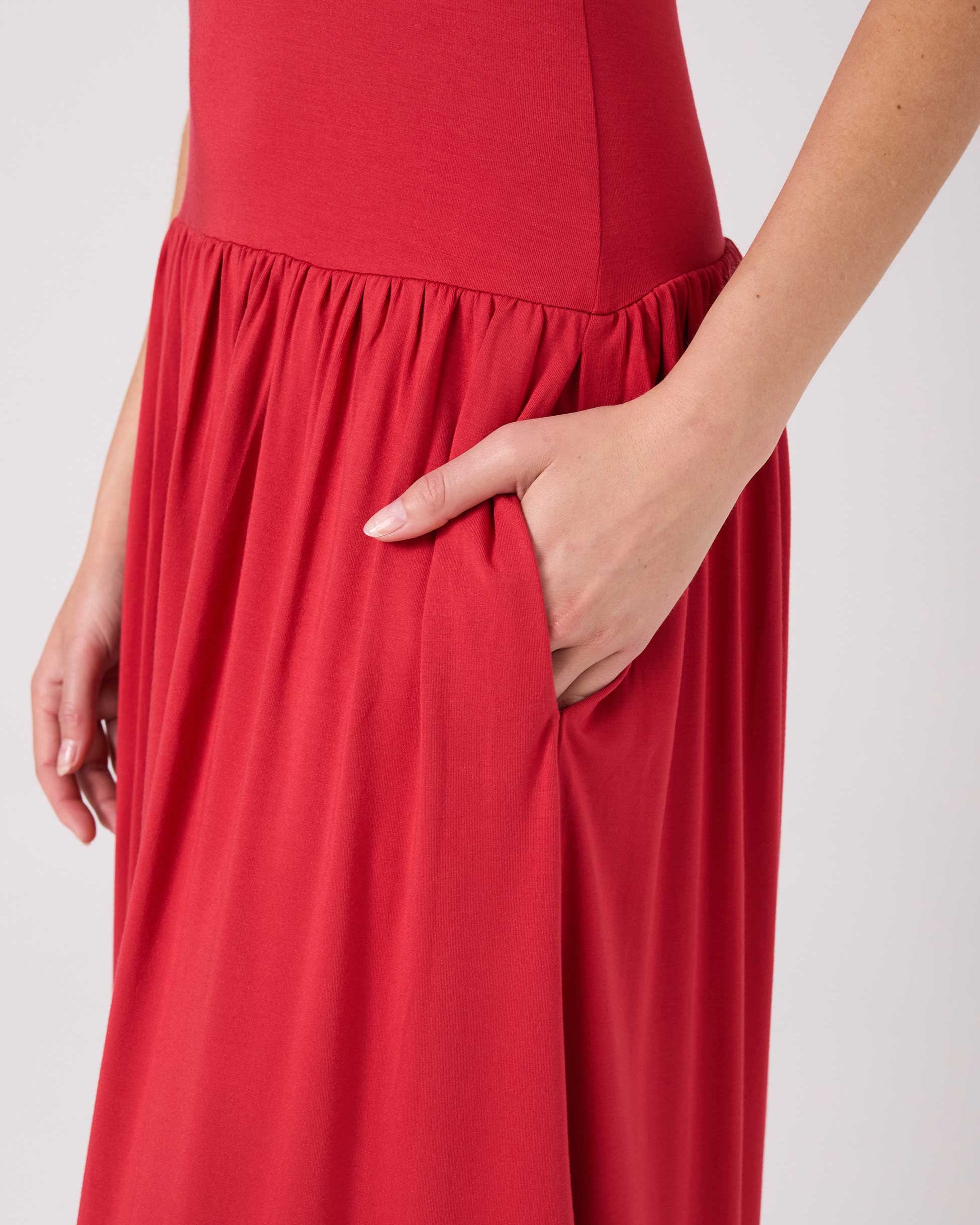 Eliza Dress - Cherry