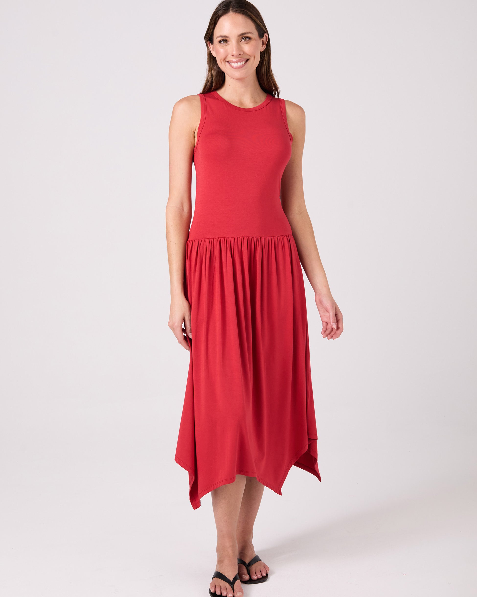 Eliza Dress - Cherry