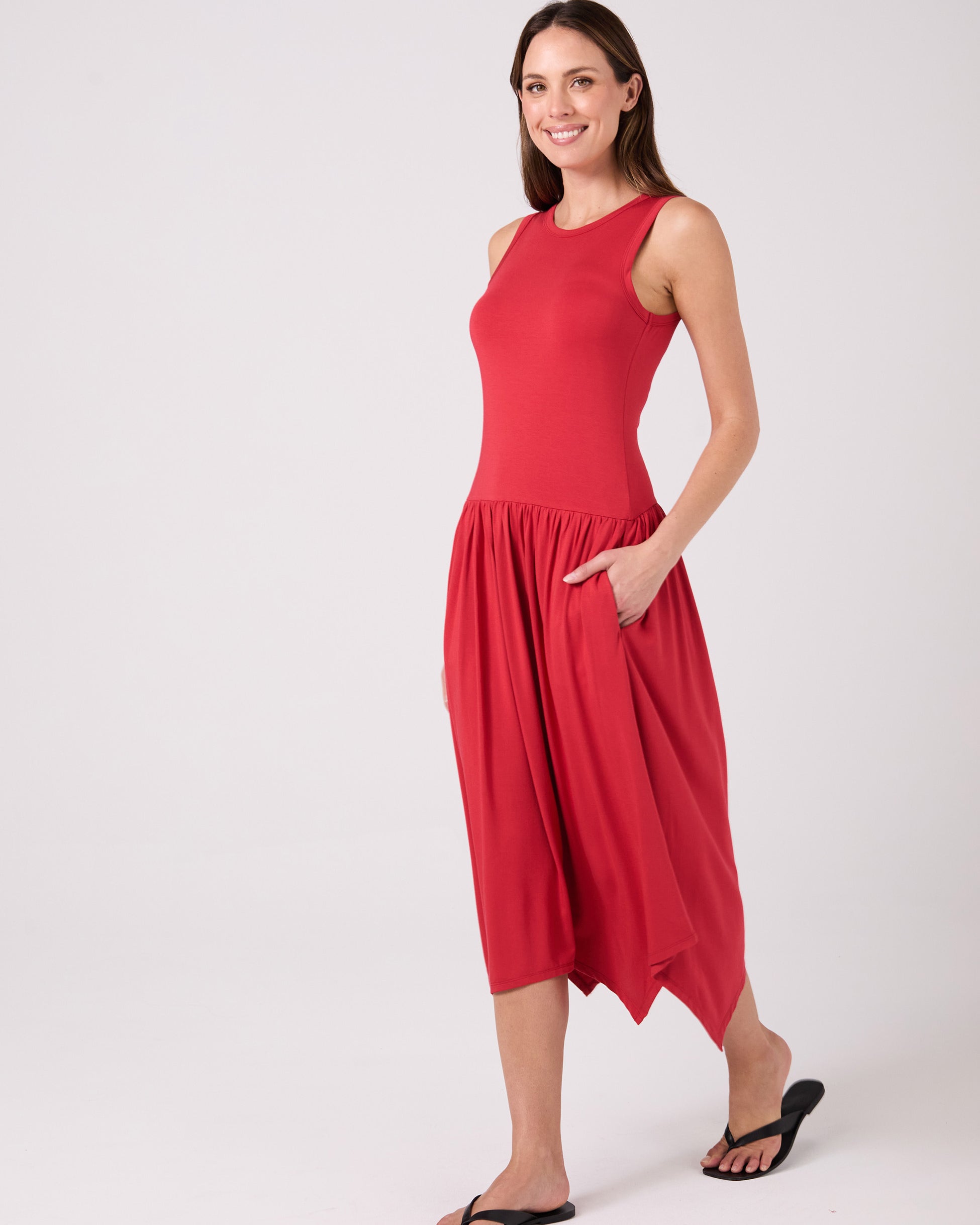 Eliza Dress - Cherry