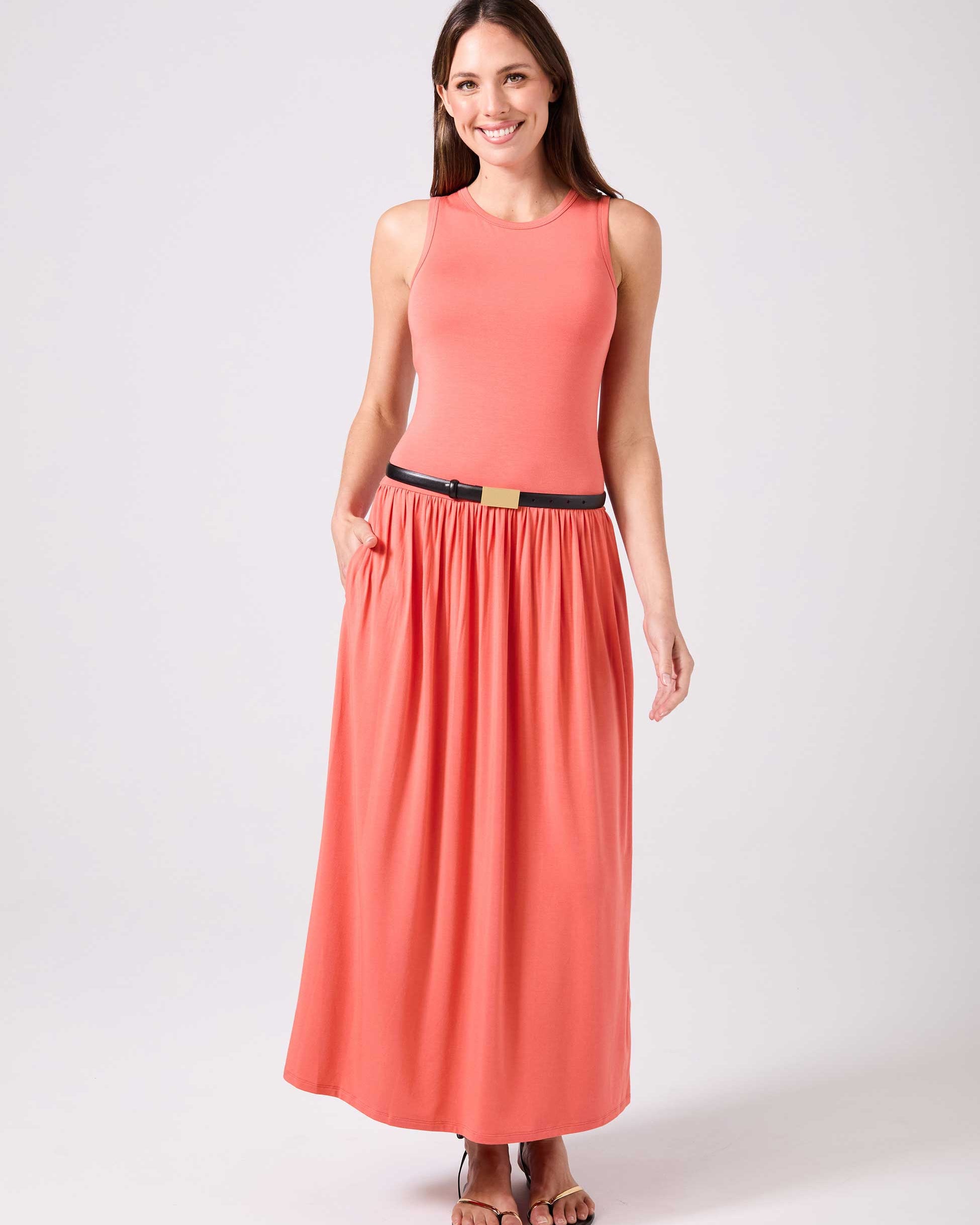 Essential Maxi Dress - Burnt Sienna
