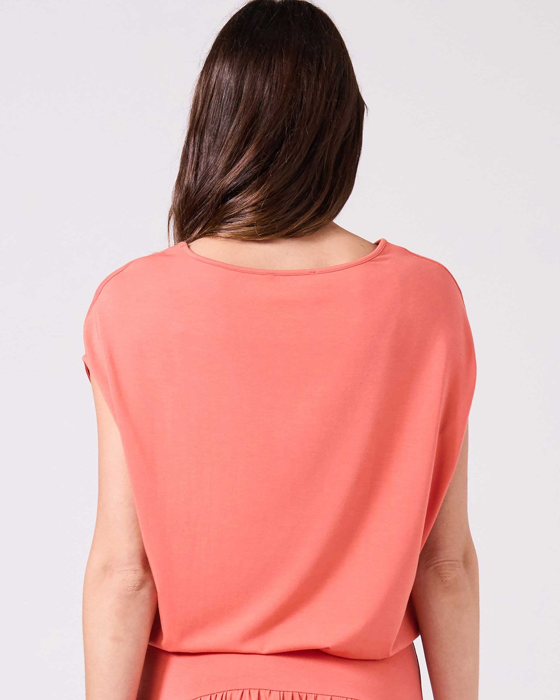 Modal Luxe Layer Tee - Burnt Sienna