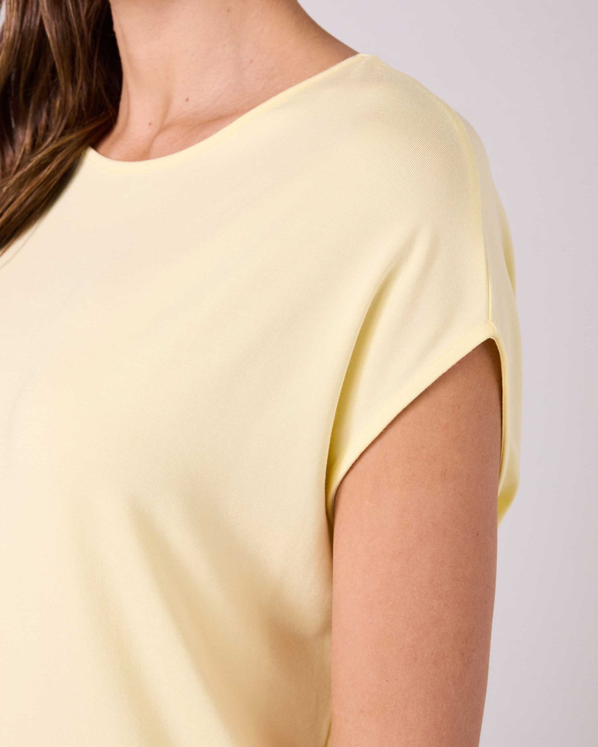 Modal Luxe Layer Tee - Pastel Yellow