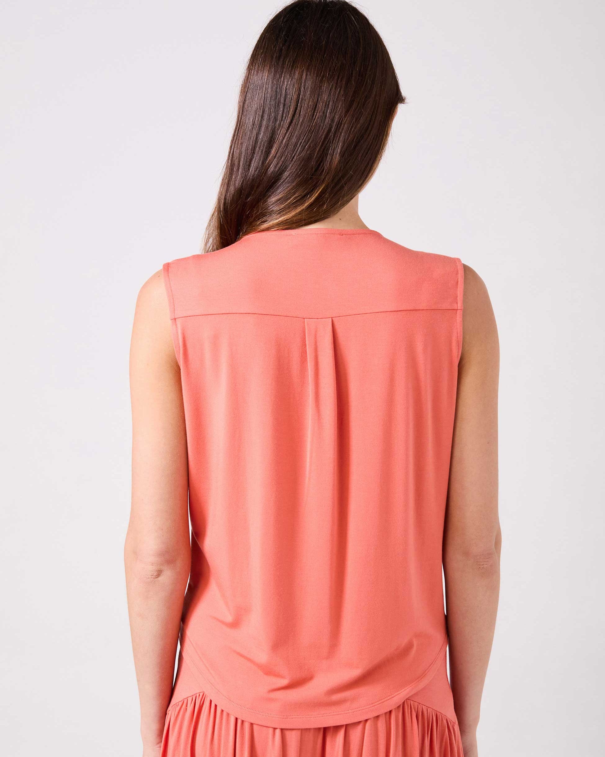 Athena Drape Top - Burnt Sienna
