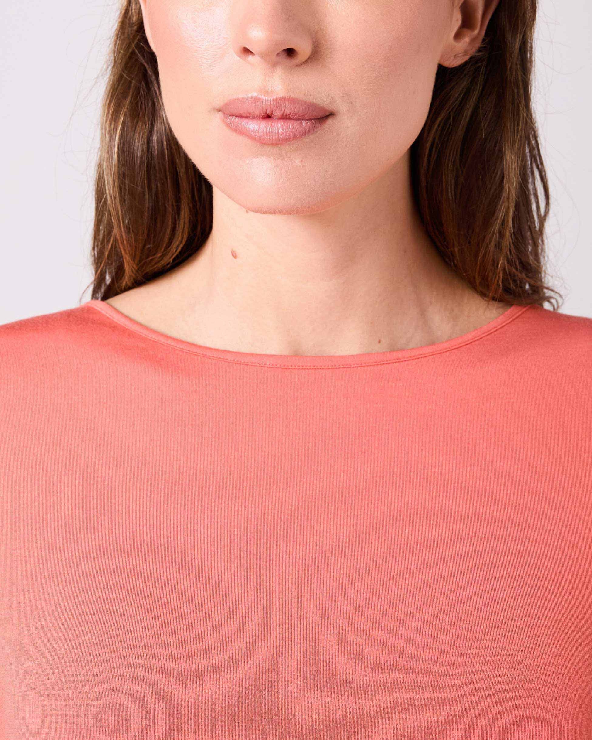 Modal Luxe Layer Tee - Burnt Sienna