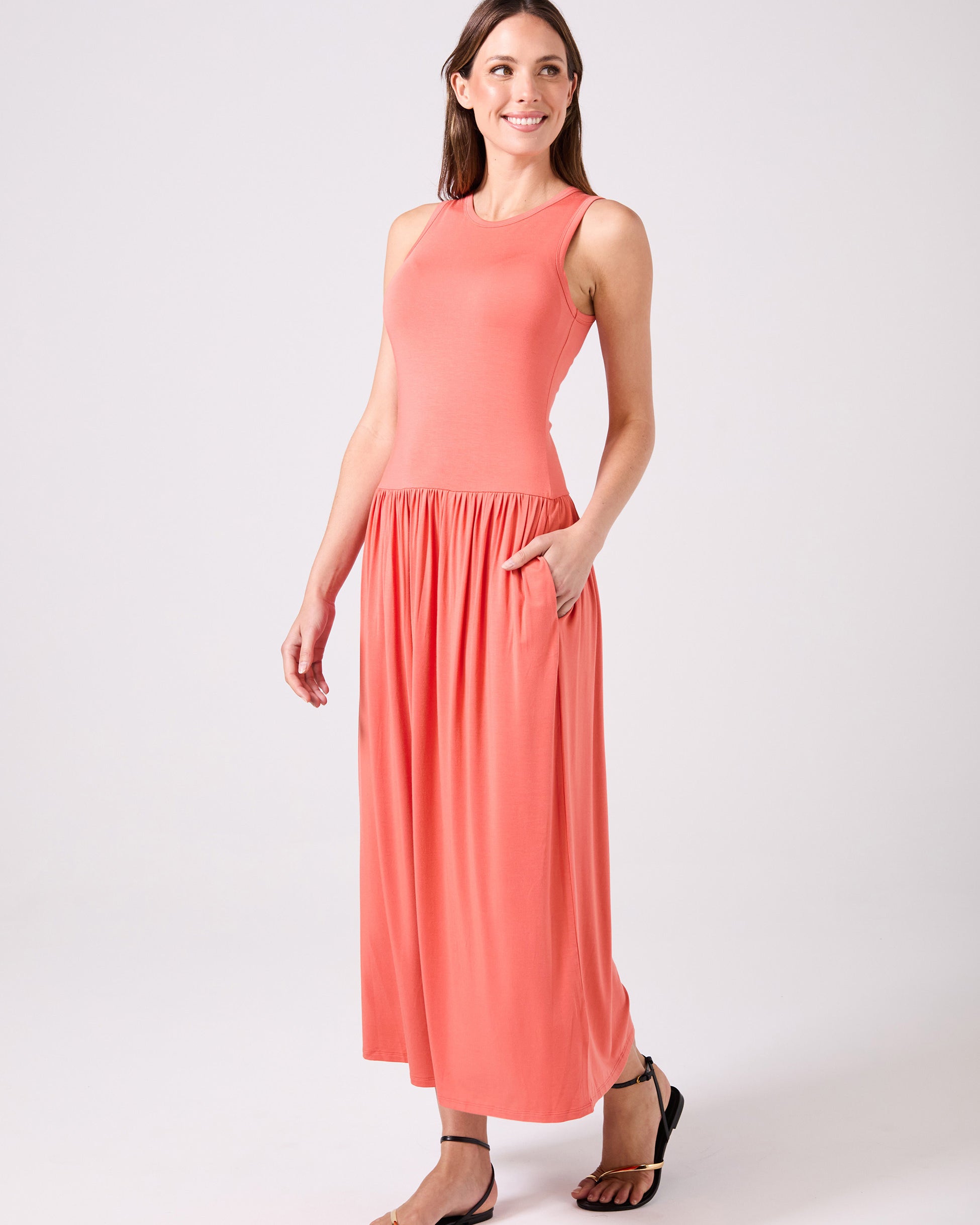 Essential Maxi Dress - Burnt Sienna