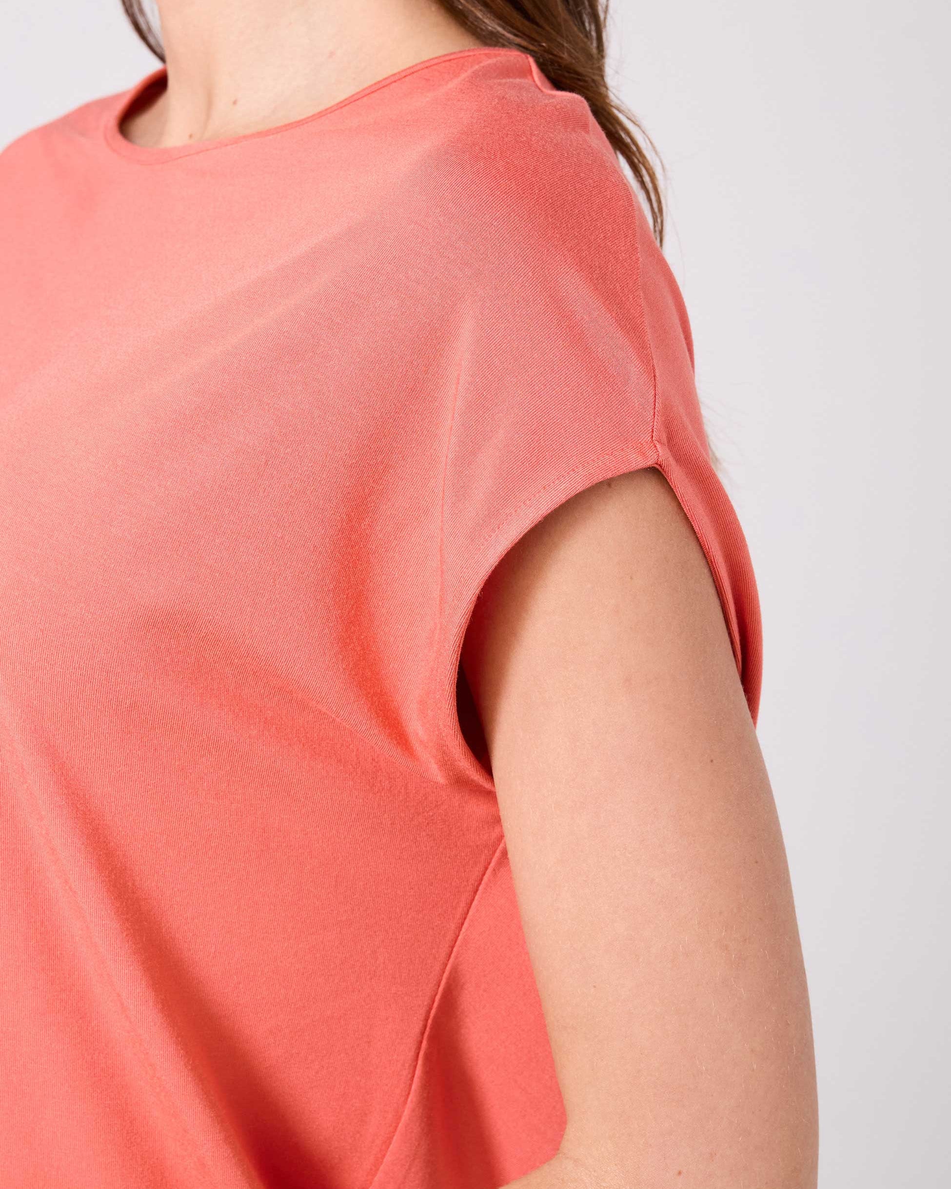 Modal Luxe Layer Tee - Burnt Sienna