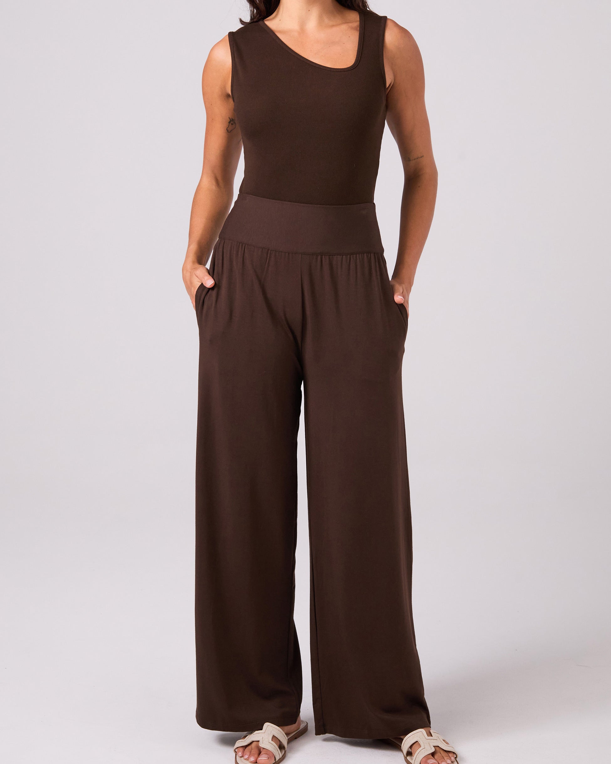 Riva Rib Tank - Coffee Bean