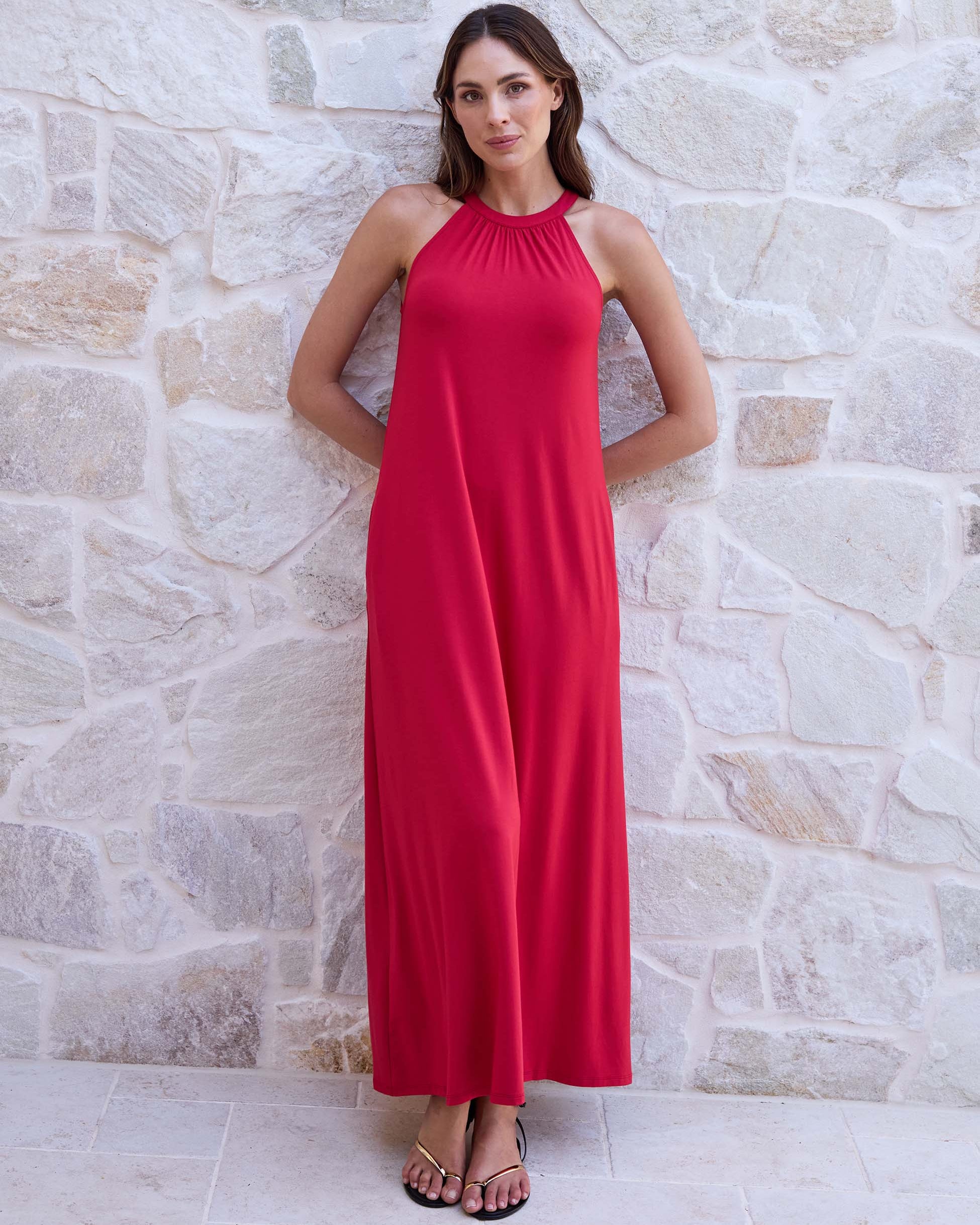 Isabelle Dress - Cherry